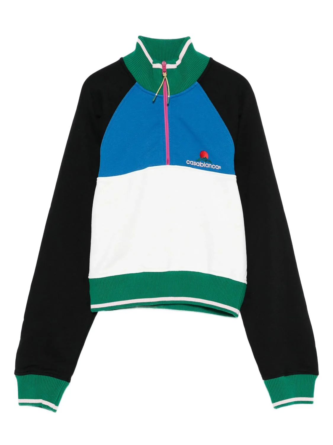 1/4 ZIP COLOURBLOCK SWEATSHIRT