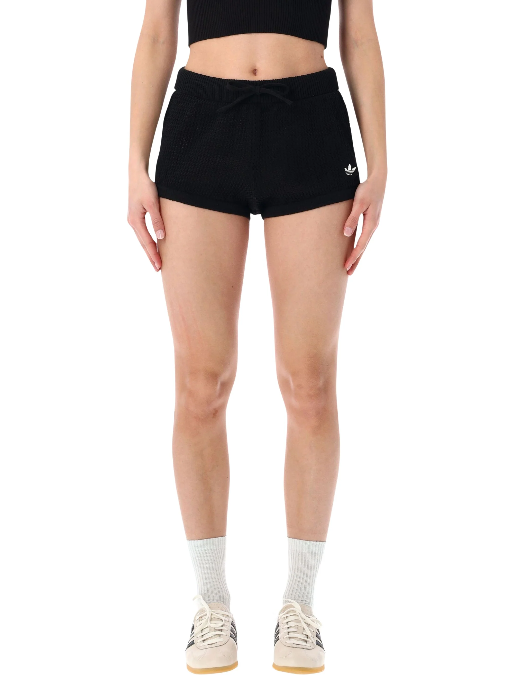 ADIDAS ORIGINALS KNITTED CROCHET SHORTS