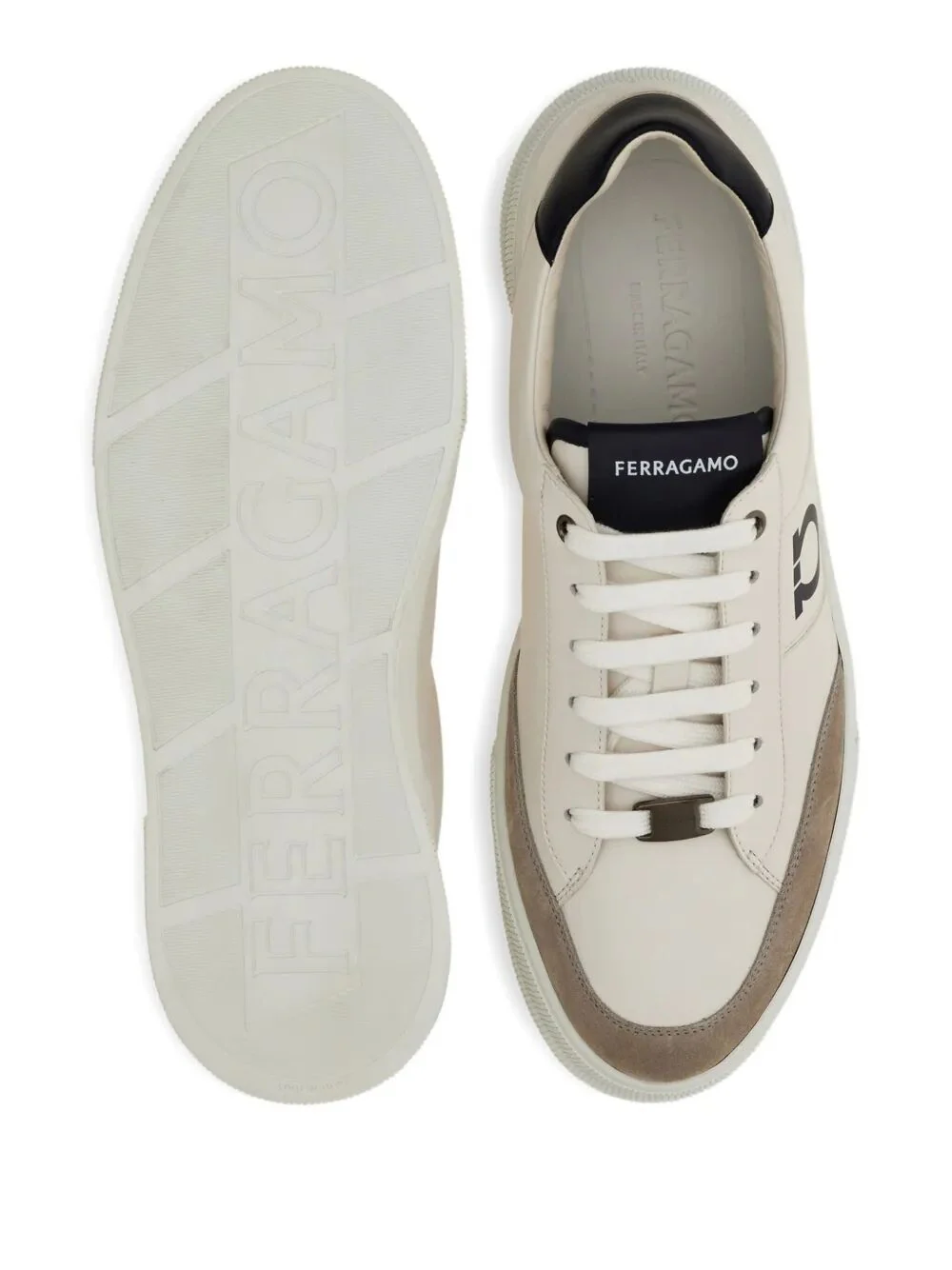 ALASKA LEATHER AND SUEDE SNEAKER WITH GANCINI DETAIL - Image 5