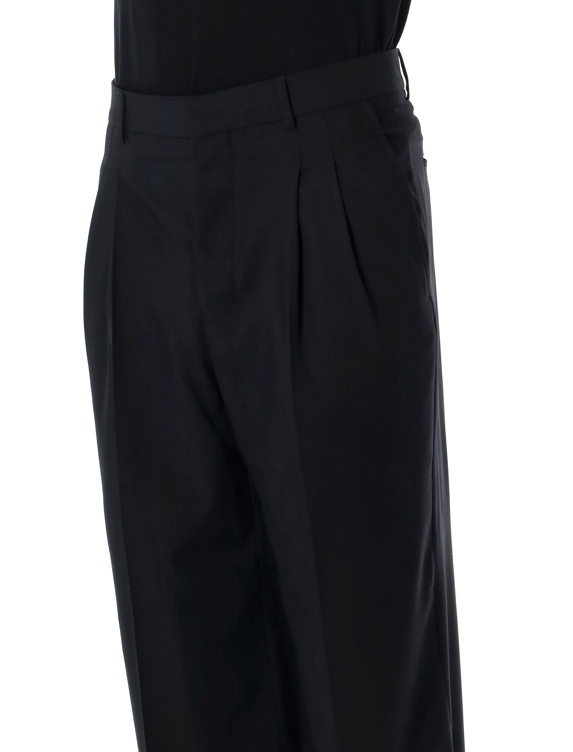 AMI PARIS DOUBLE PLEAT TROUSERS - Image 3