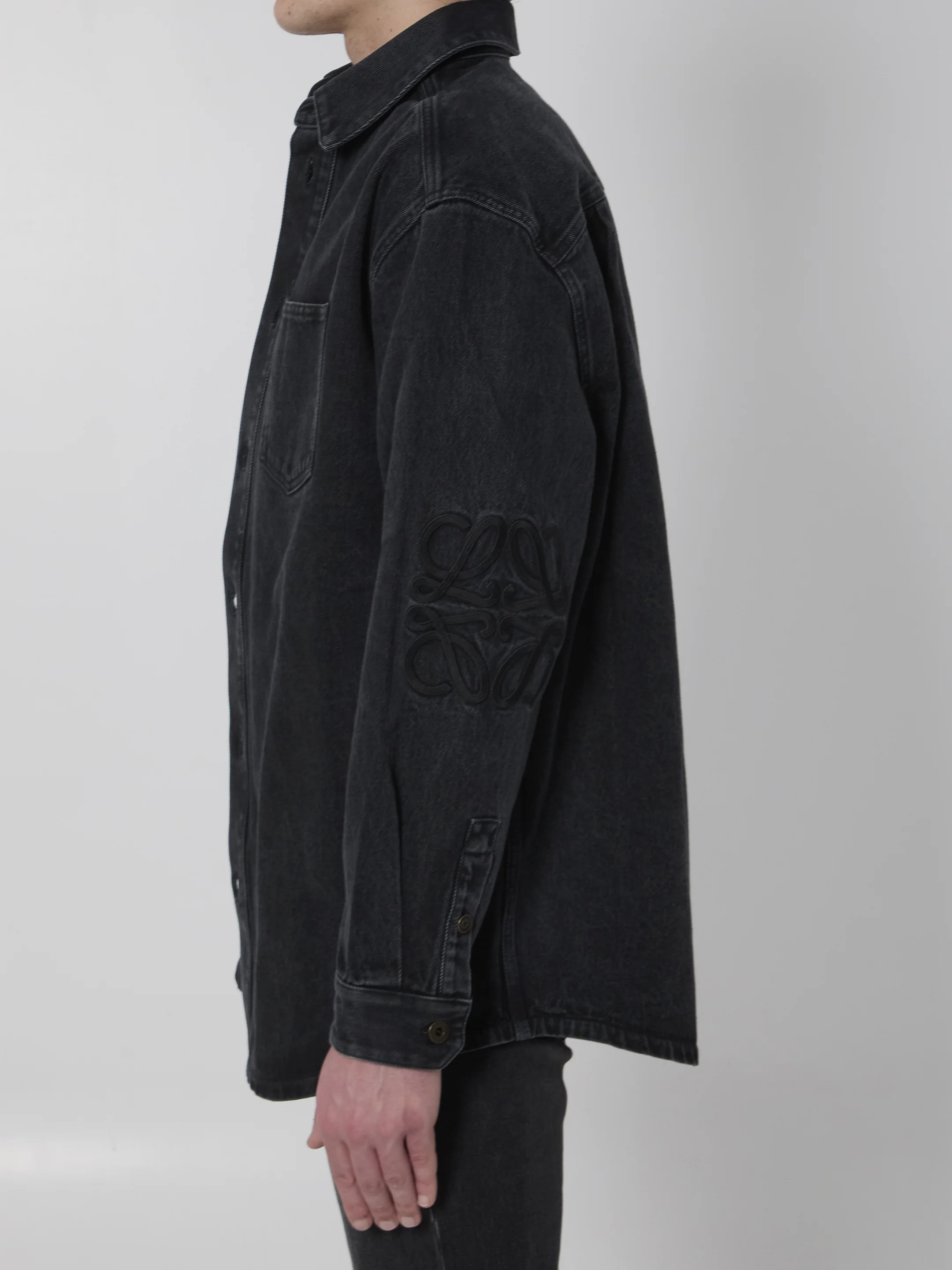 Anagram denim overshirt - Image 3