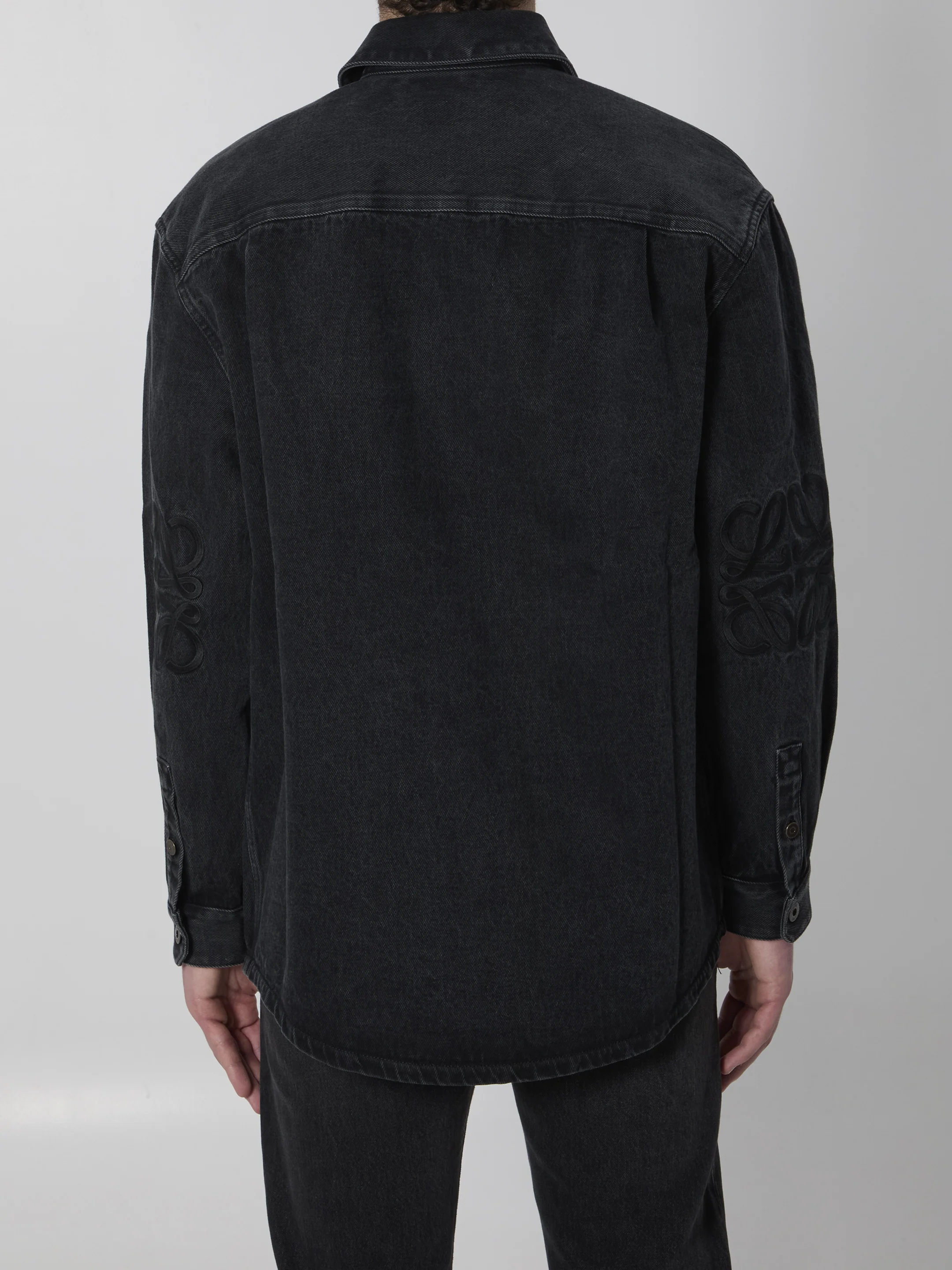 Anagram denim overshirt - Image 4