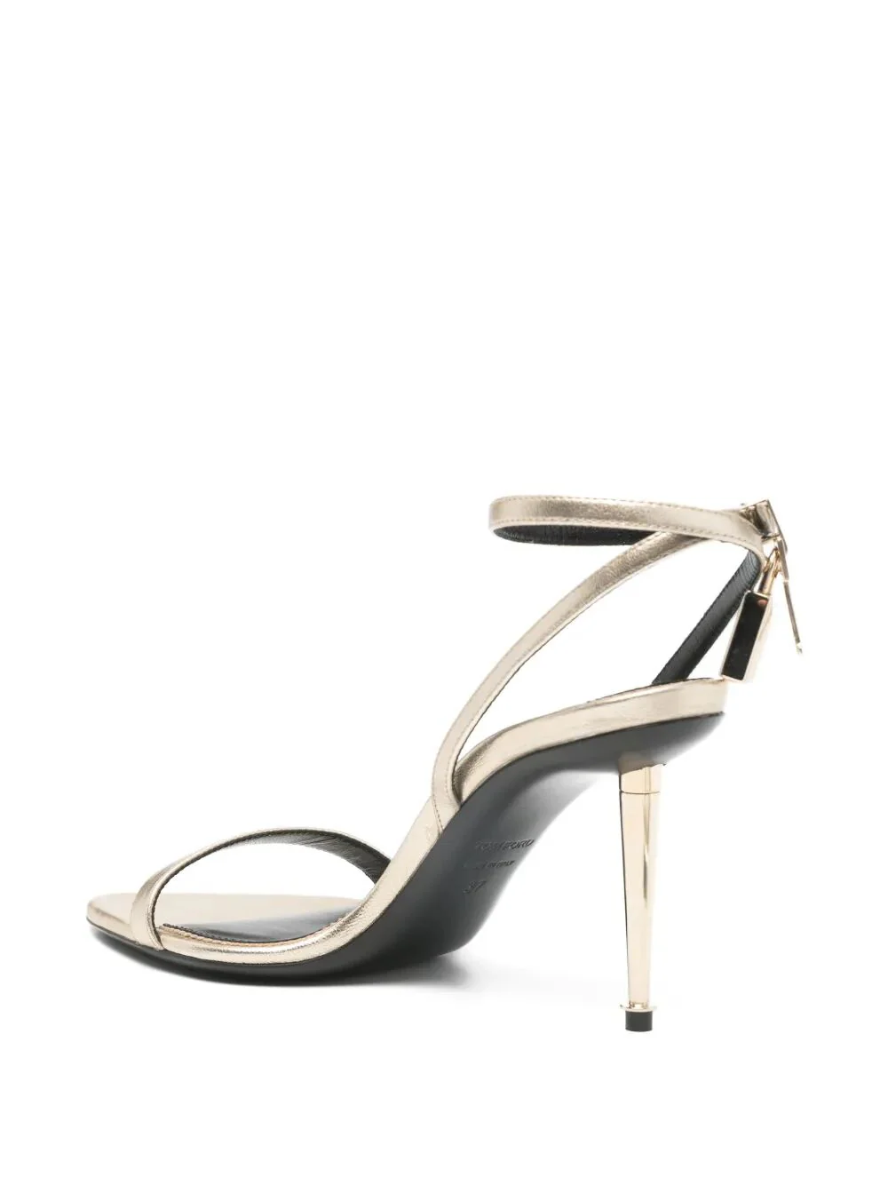 ANKLE-STRAP PADLOCK 90 MID HEEL SANDALS - Image 3