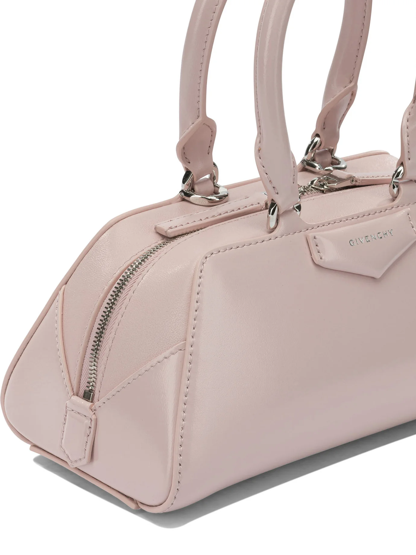 ANTIGONIA EAST-WEST SMALL PINK CALF LEATHER HANDBAG - Image 4