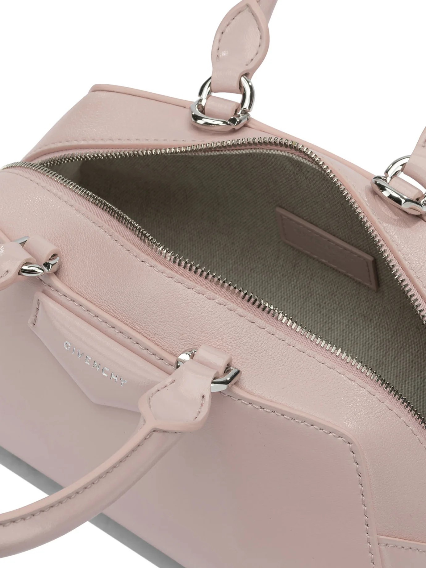 ANTIGONIA EAST-WEST SMALL PINK CALF LEATHER HANDBAG - Image 5