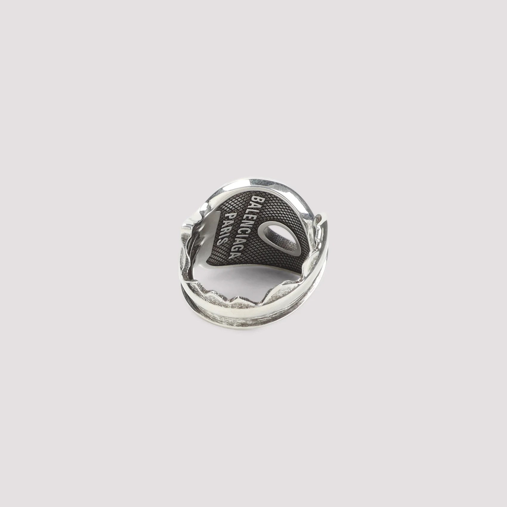 ANTIQUE SILVER BRASS NEVERLOST RING - Image 3