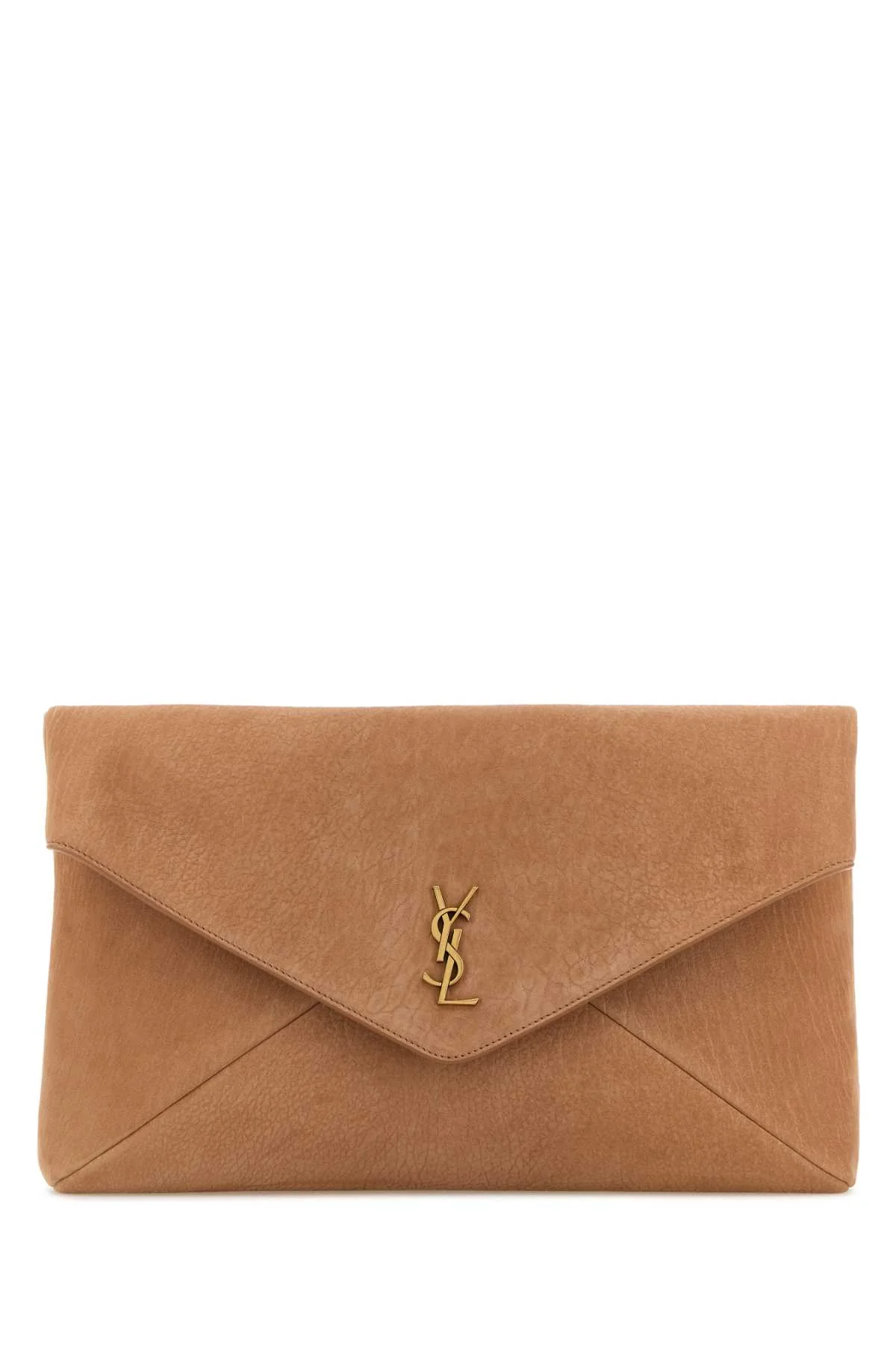 ANTIQUED PINK SUEDE ENVELOPE CLUTCH