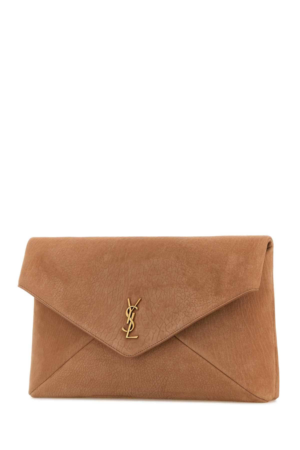 ANTIQUED PINK SUEDE ENVELOPE CLUTCH - Image 2