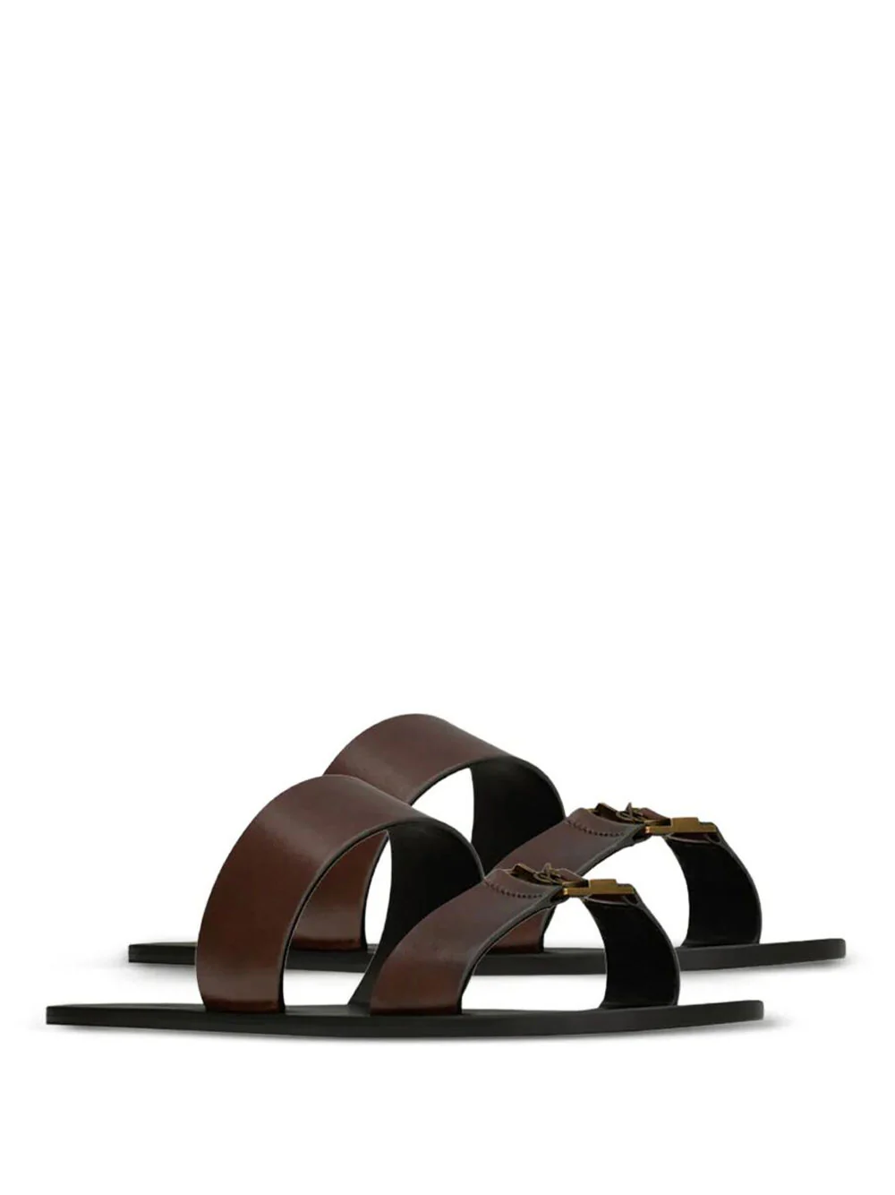 BABYLONE SLIDES IN SMOOTH LEATHER - Image 3
