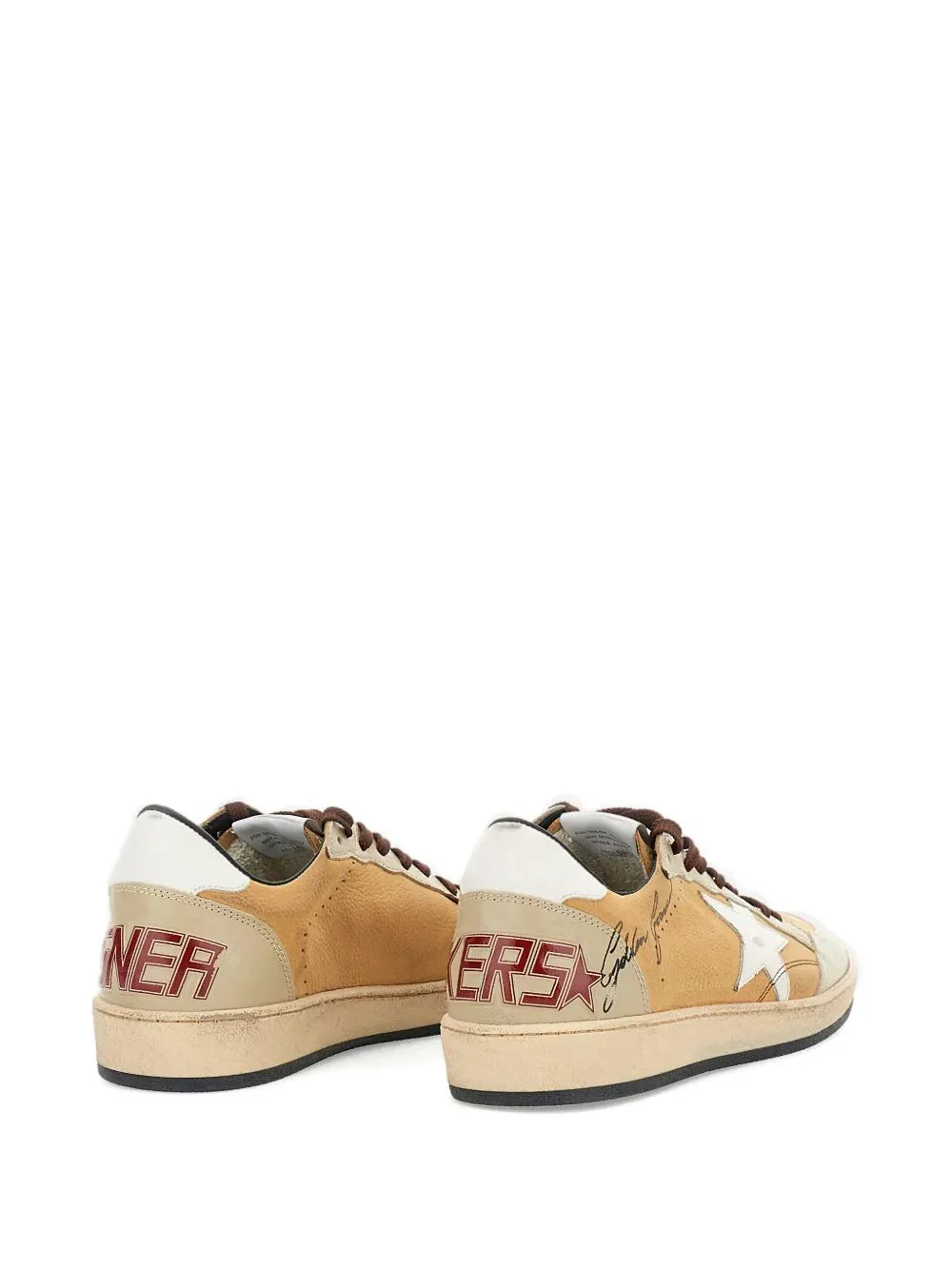 BALL STAR NABUK LEATHER SNEAKERS WITH WHITE LEATHER STAR AND HEEL TAB - Image 2