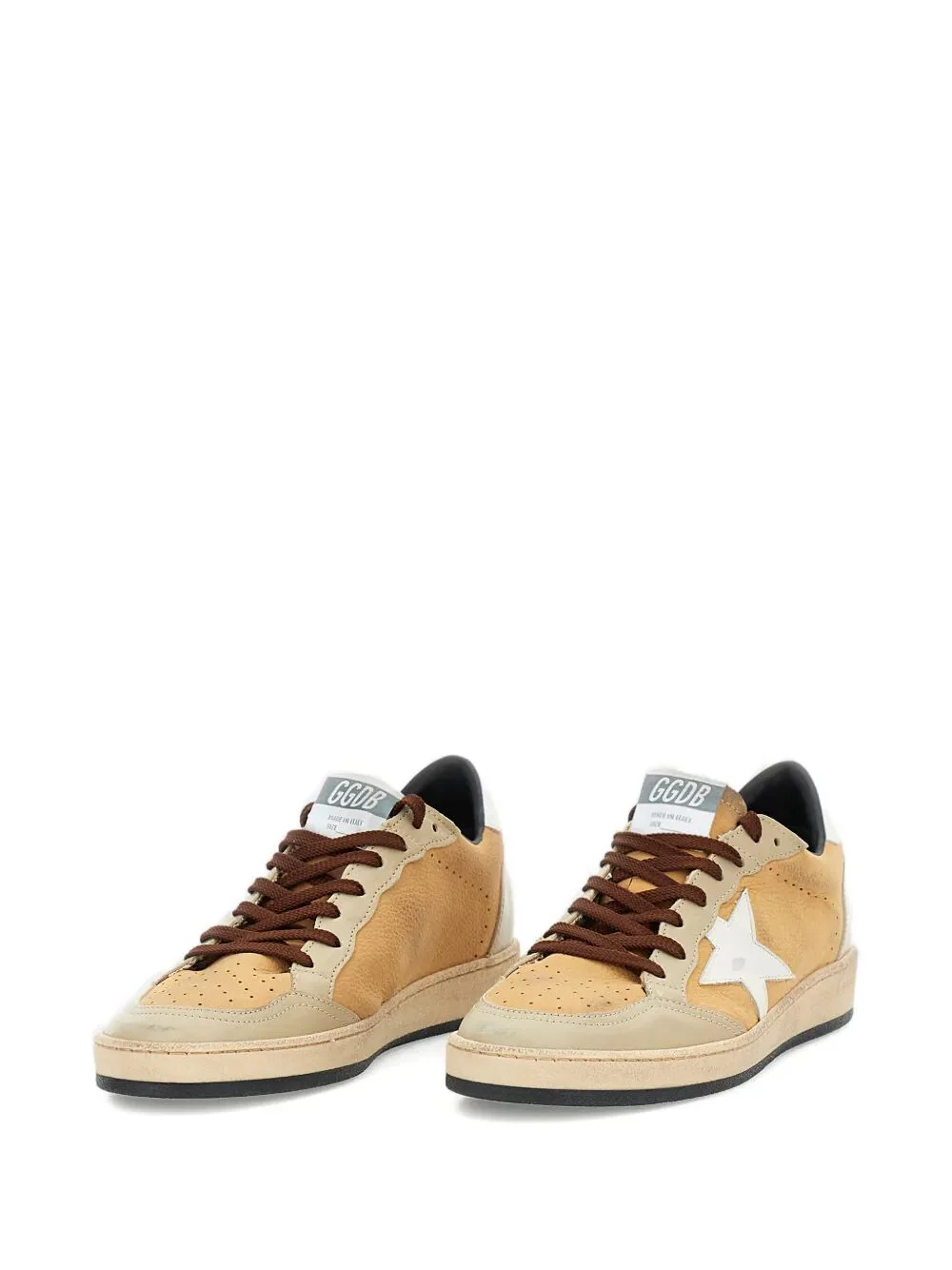 BALL STAR NABUK LEATHER SNEAKERS WITH WHITE LEATHER STAR AND HEEL TAB - Image 3