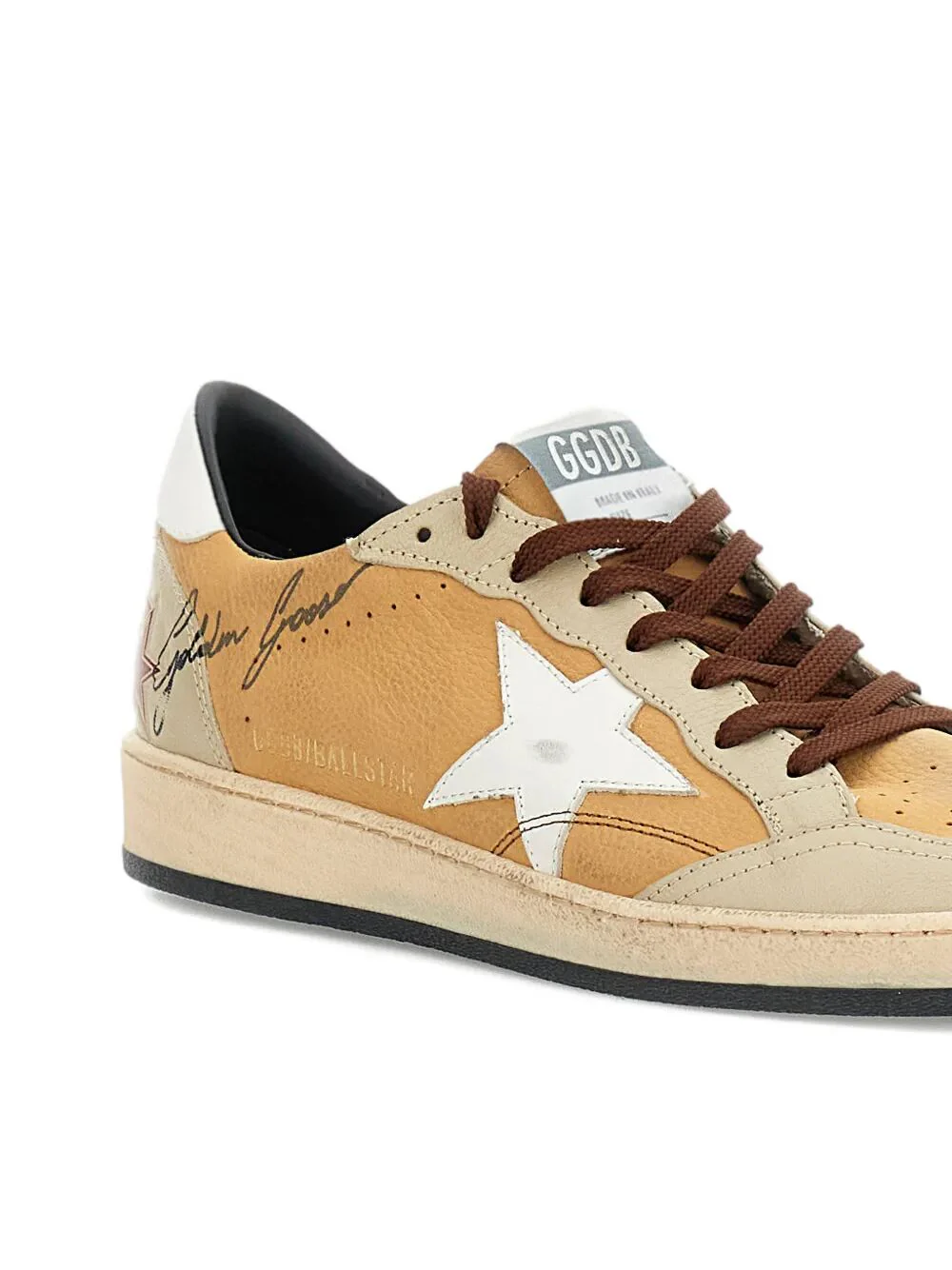 BALL STAR NABUK LEATHER SNEAKERS WITH WHITE LEATHER STAR AND HEEL TAB - Image 4