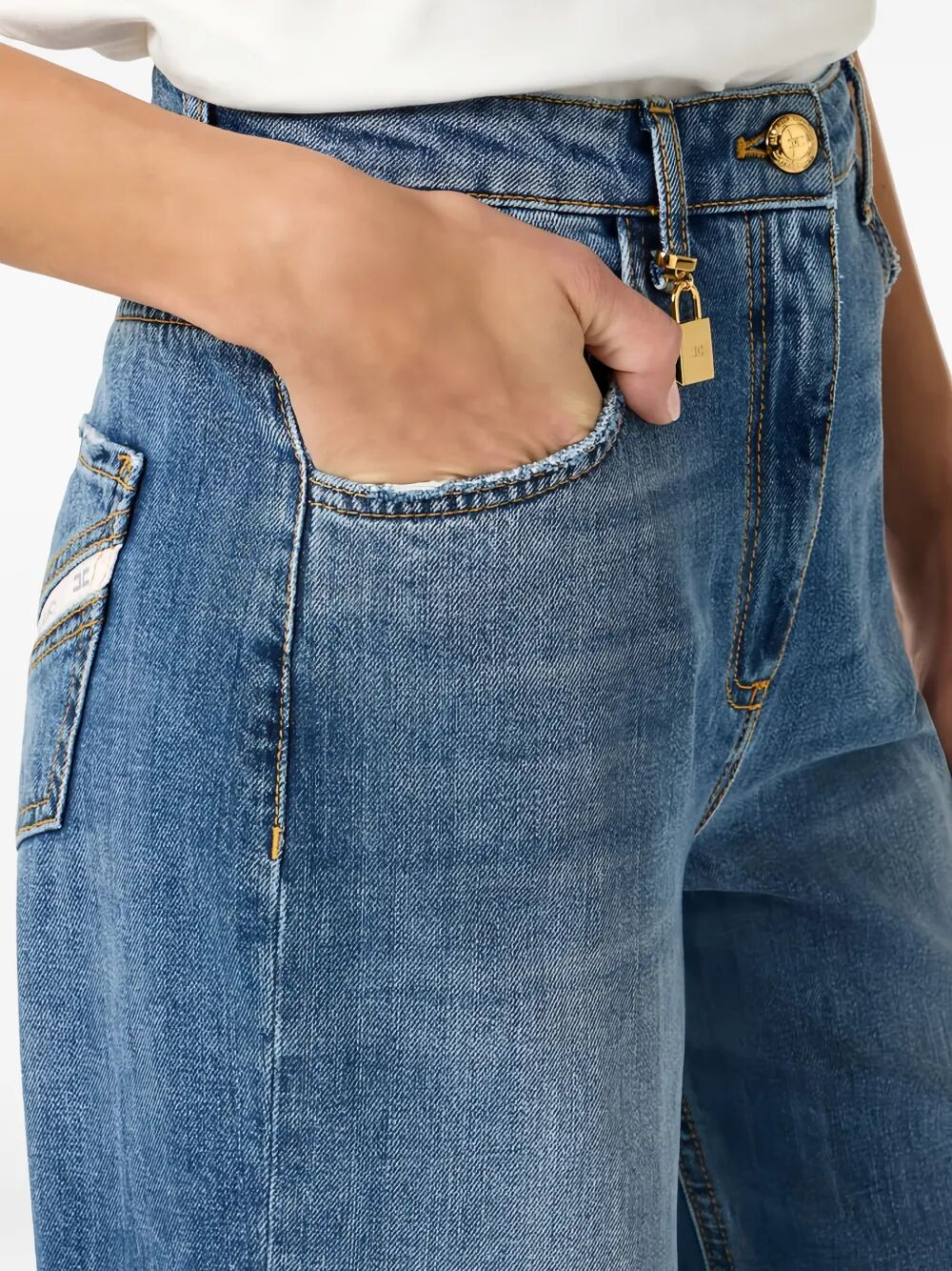 BALLOON JEANS WITH JEWELLED PADLOCK - Image 5