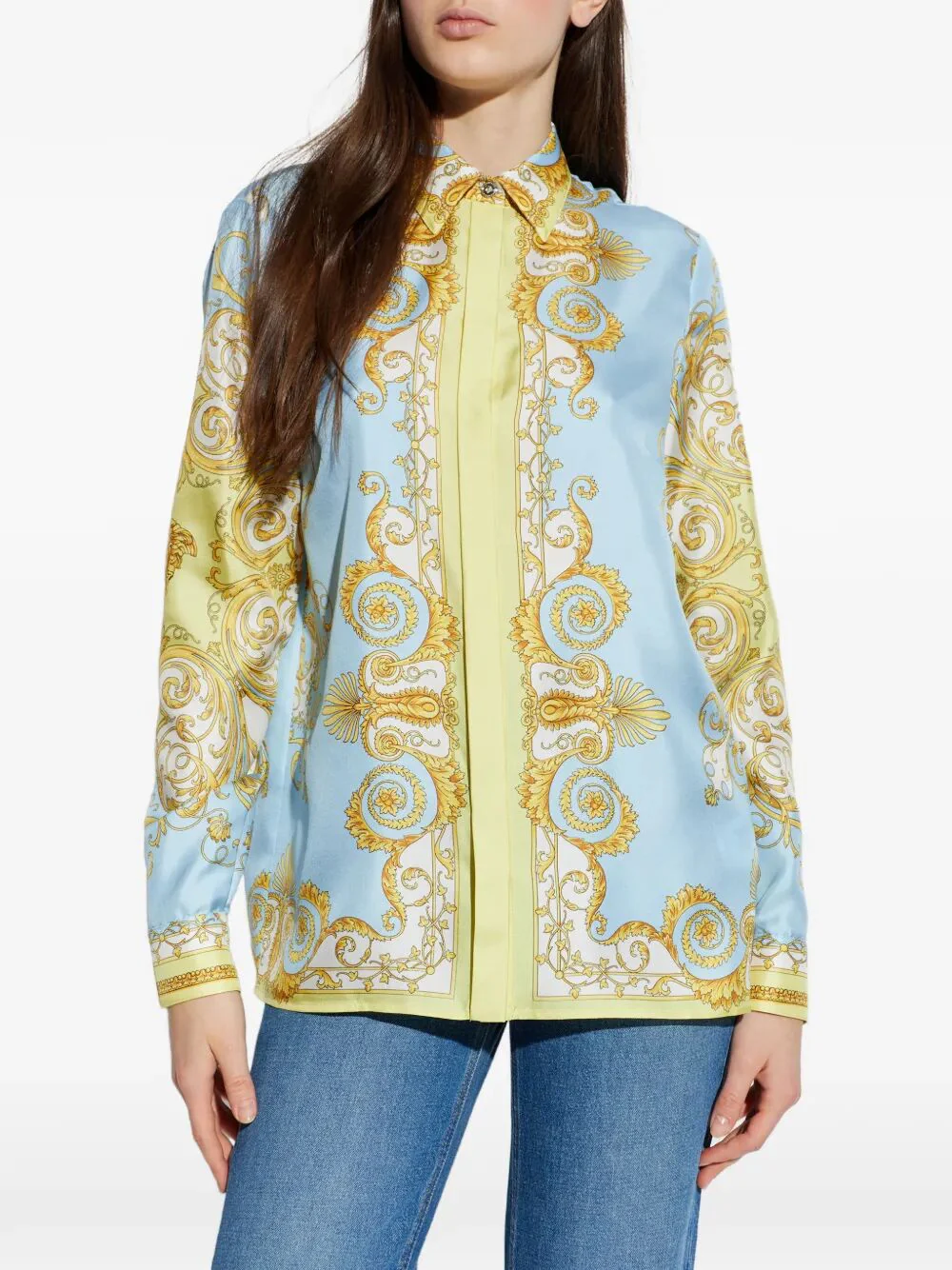 BAROQUE-PRINTED SILK SHIRT - Image 3