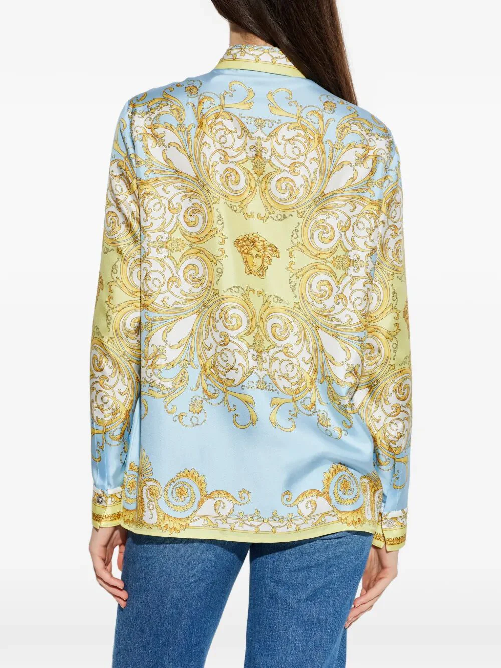 BAROQUE-PRINTED SILK SHIRT - Image 4