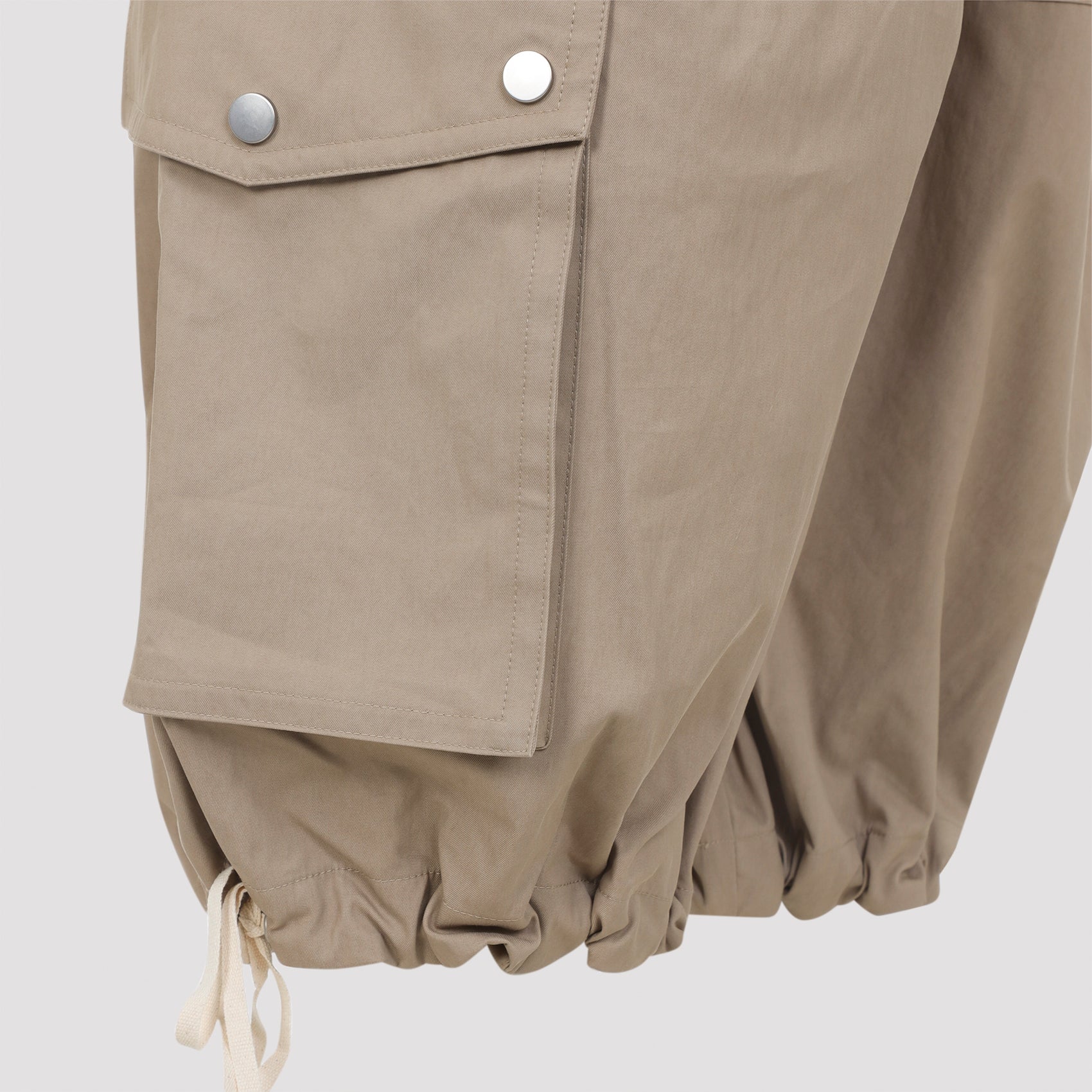 BEIGE BRAIES COTTON PANTS - Image 5
