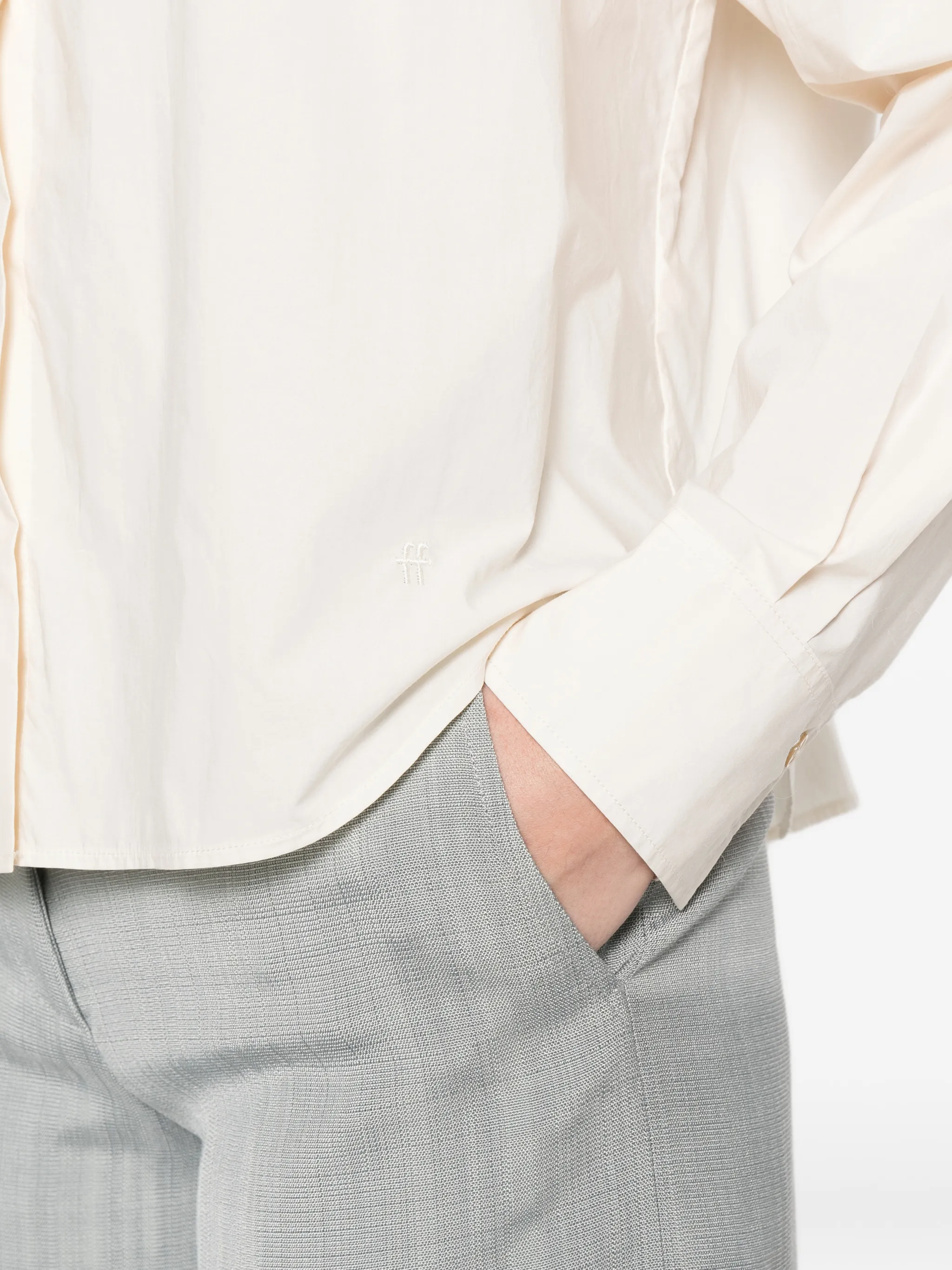 BEURRE COTTON POPLINE BOXY SHIRT - Image 3
