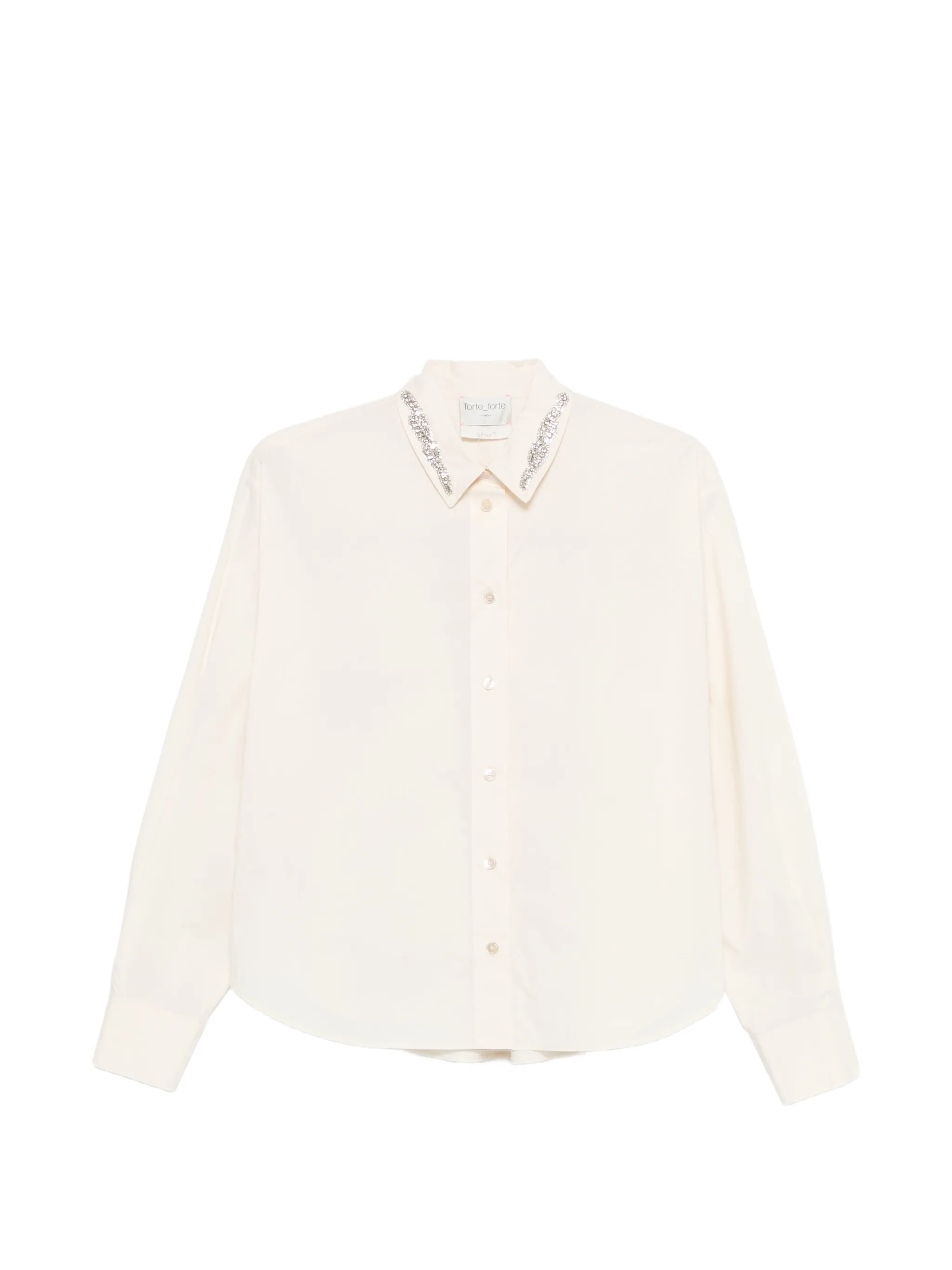 BEURRE EMBROIDERED COLLAR BOXY SHIRT