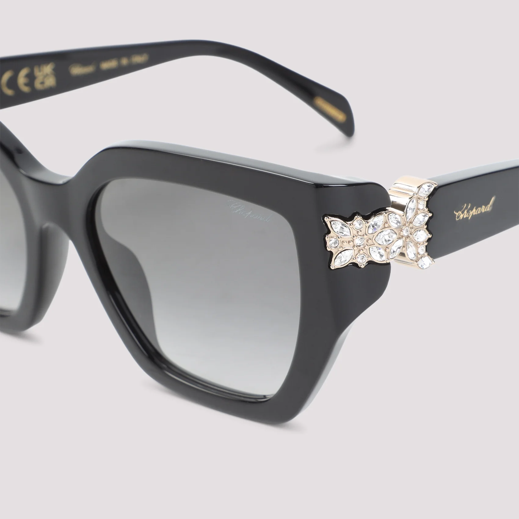 BLACK ACETATE SUNGLASSES - Image 4