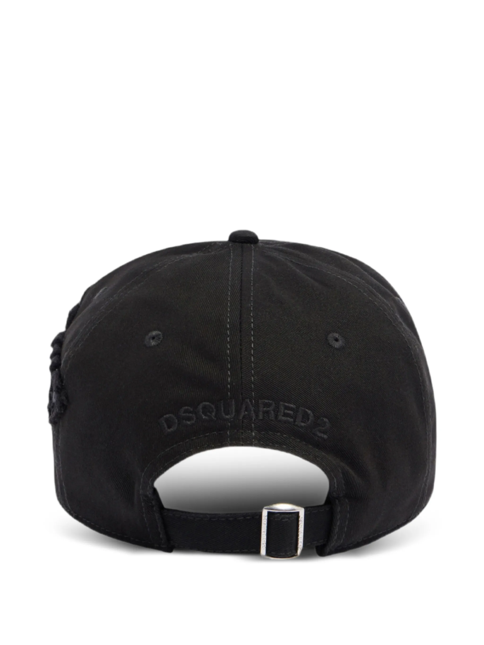 BLACK COTTON ICONIQUE BASEBALL CAP - Image 3