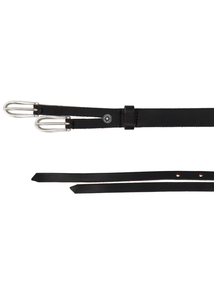 BLACK COW LEATHER BELT - Image 3