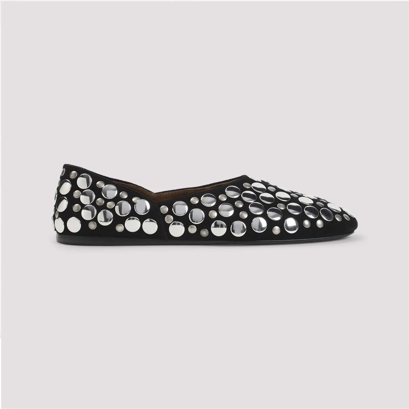 BLACK JANE CALF LEATHER BALLERINAS - Image 2