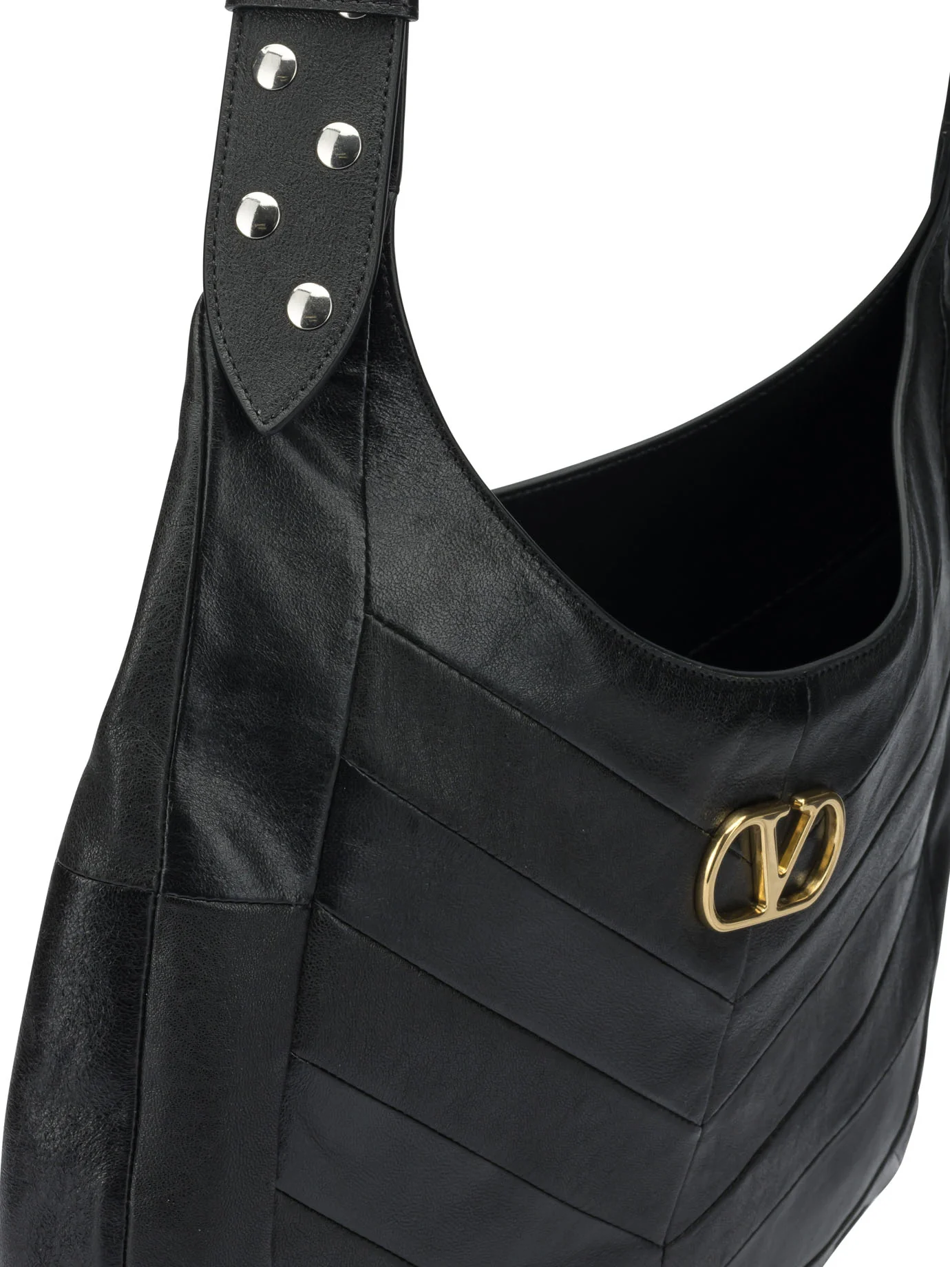BLACK LAMB LEATHER CROSSBODY BAG - Image 4