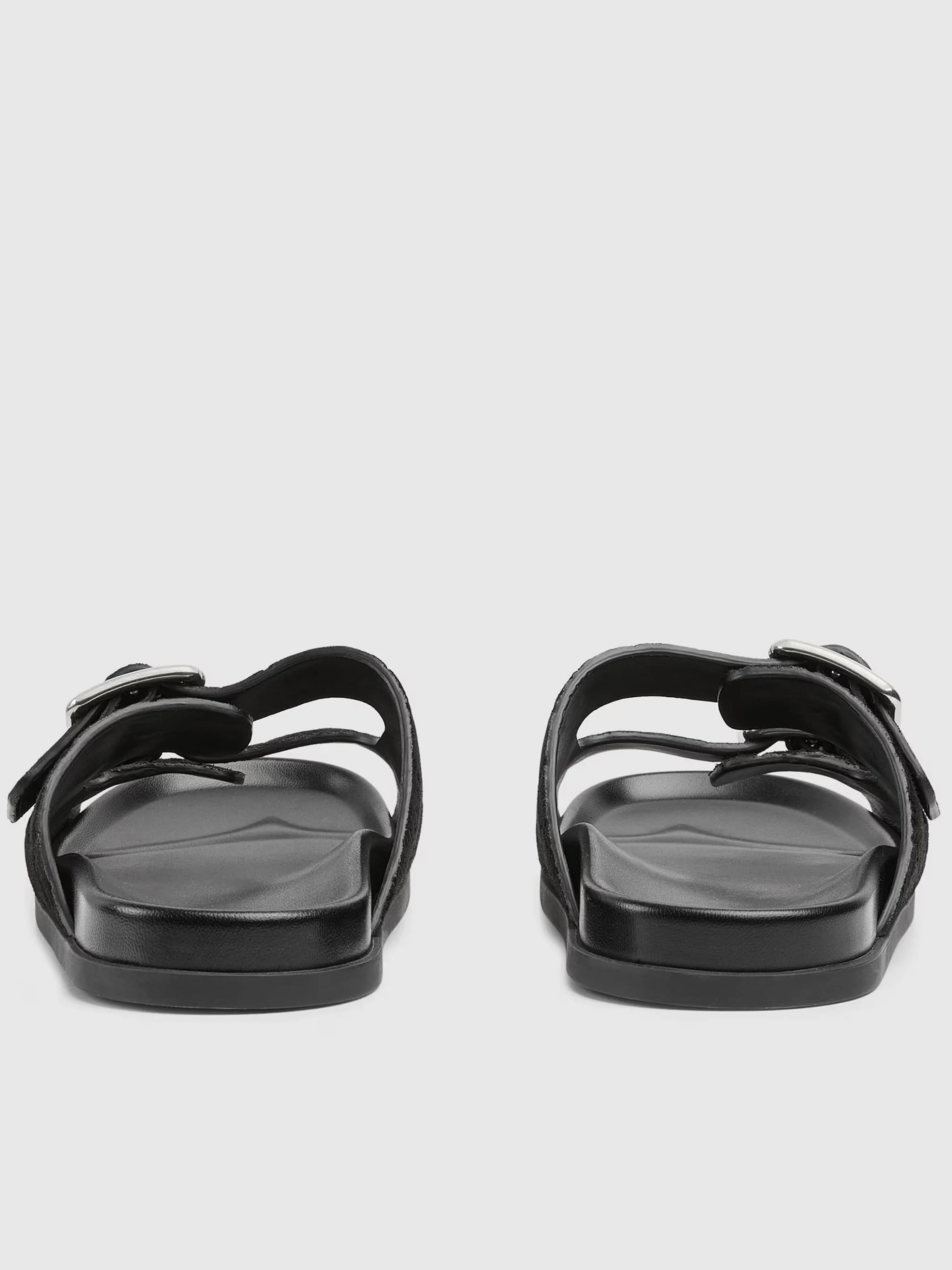 BLACK LEATHER SANDAL - Image 3