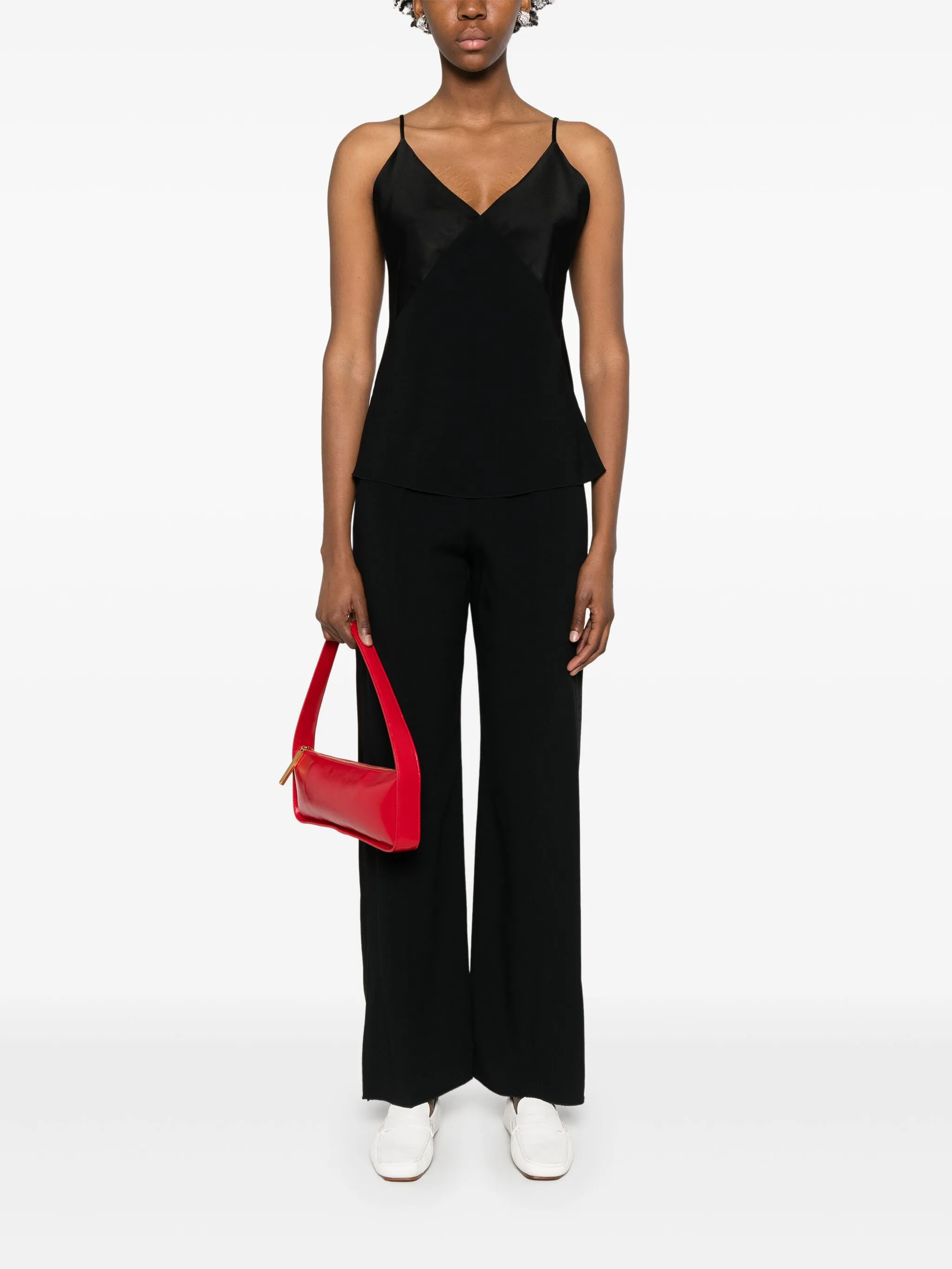 BLACK MATTE ANVERS SATIN PANTS - Image 4