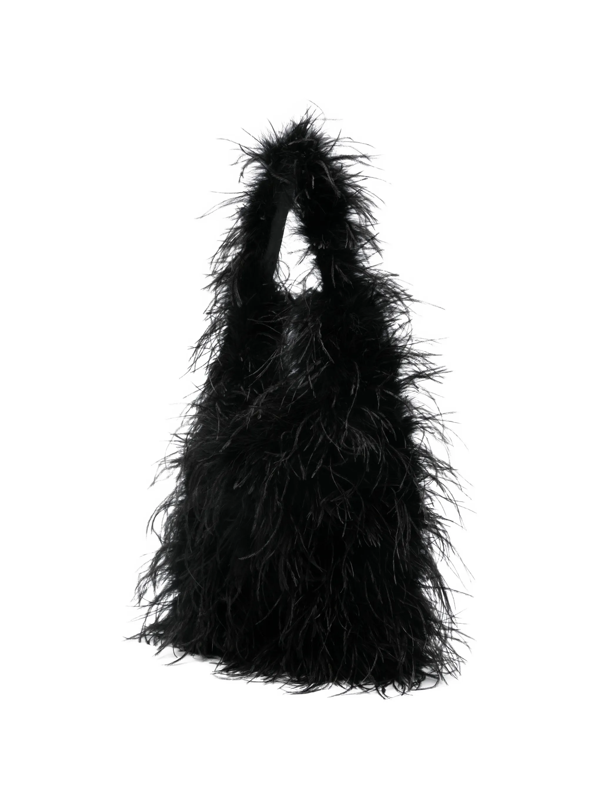 BLACK OSTRICH TURKEY LAMB SILK - Image 3
