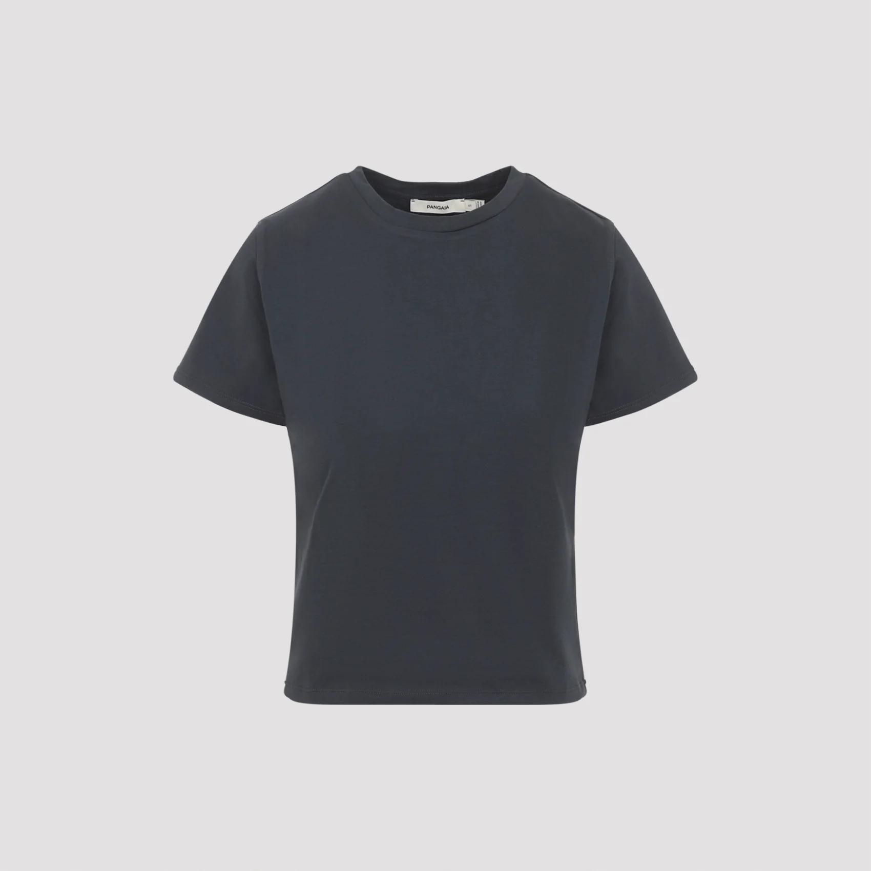 BLACK SLIM COTTON T-SHIRT - Image 2