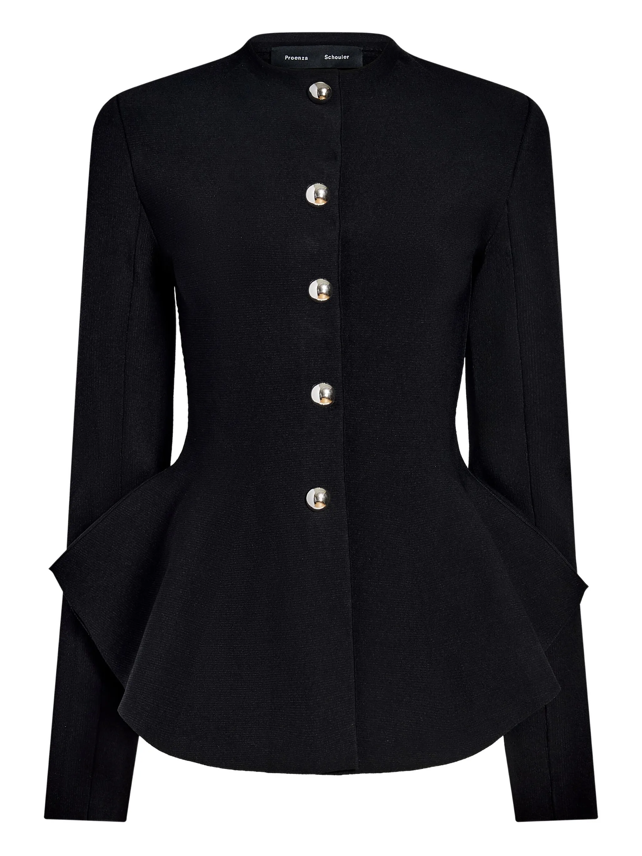 BLACK VISCOSE POLYAMIDE JACKET