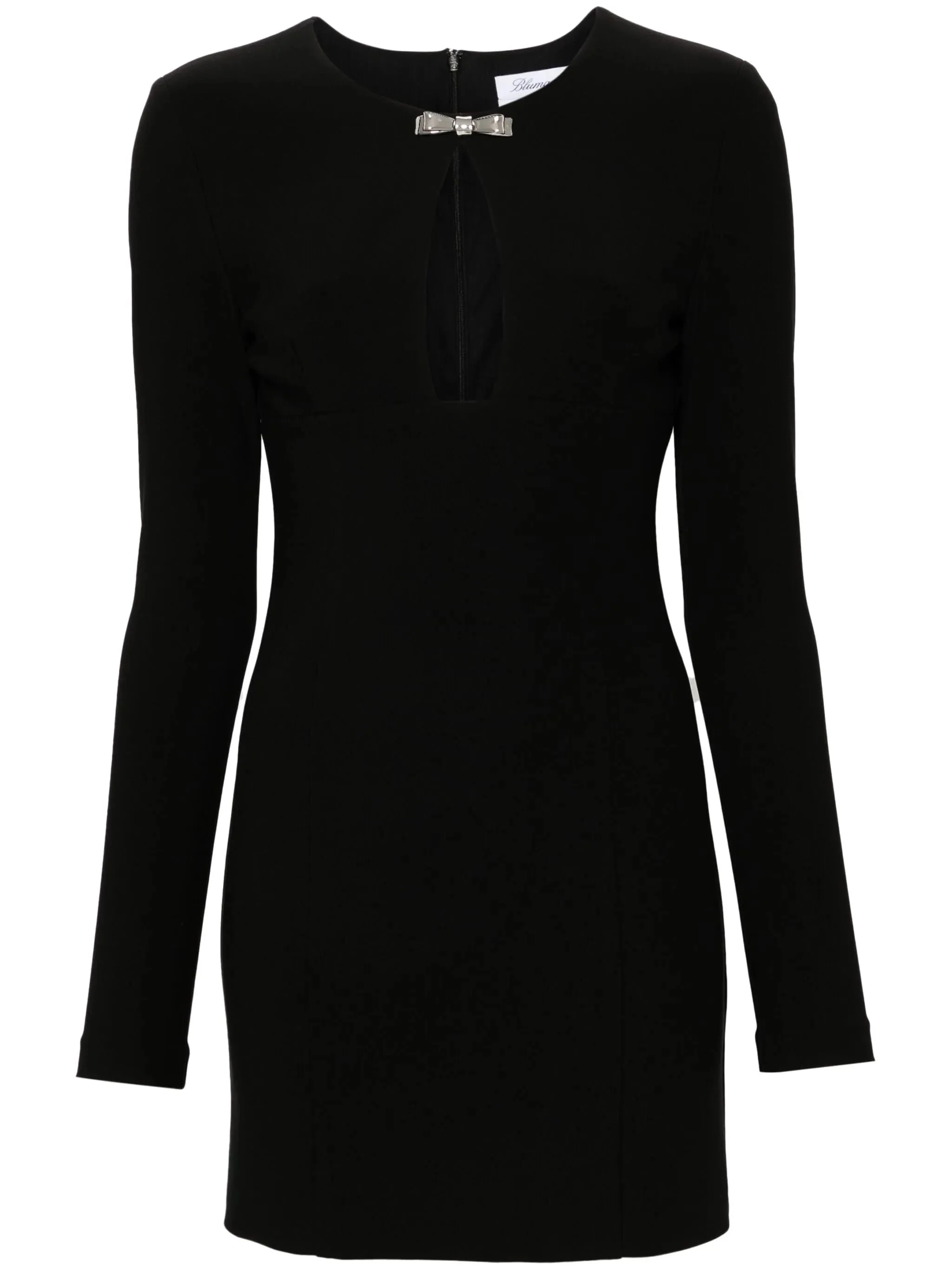 BLACK WOOL BLEND DRESS