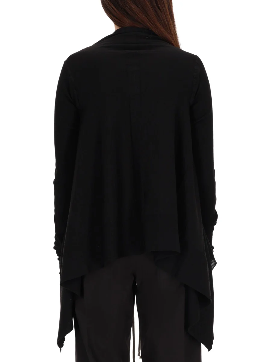 BLACK WOOL KNIT CARDIGAN - Image 3