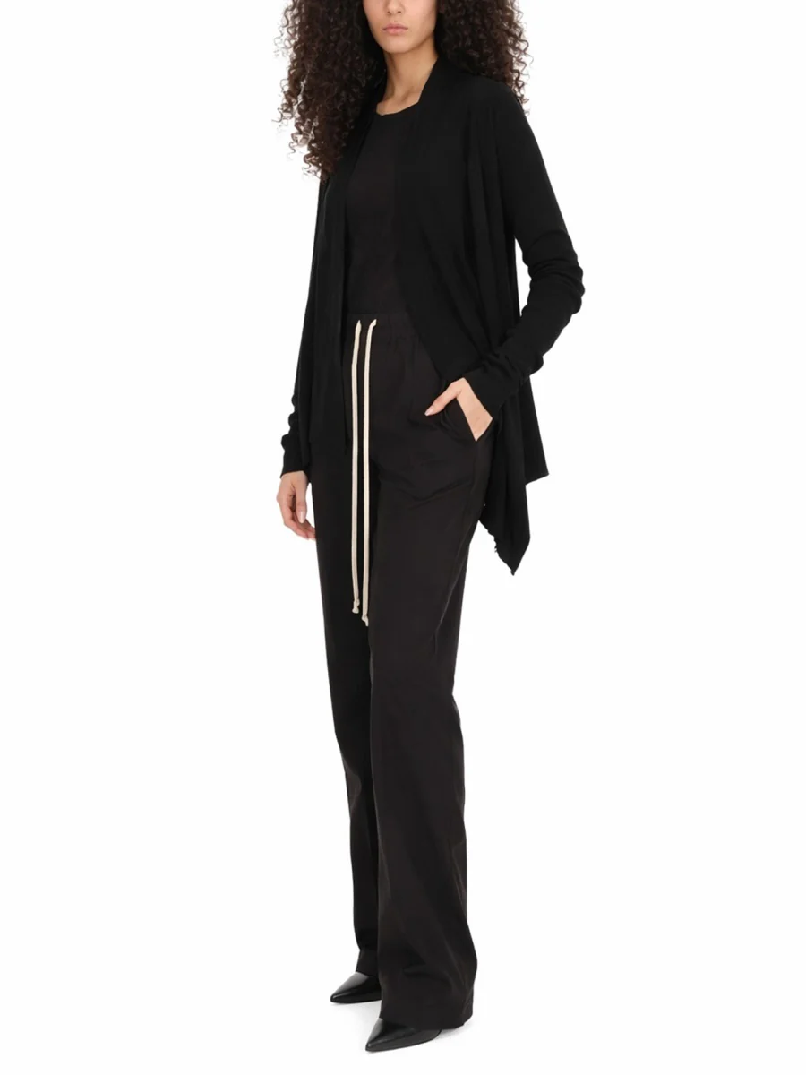 BLACK WOOL KNIT CARDIGAN - Image 4