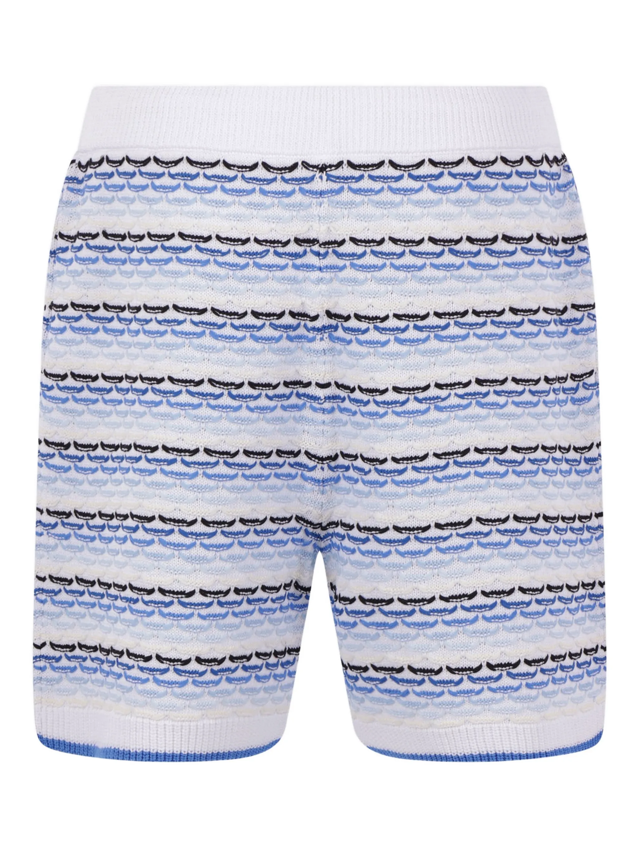 BLUE COTTON VISCOSE TUCK STITCH - Image 4