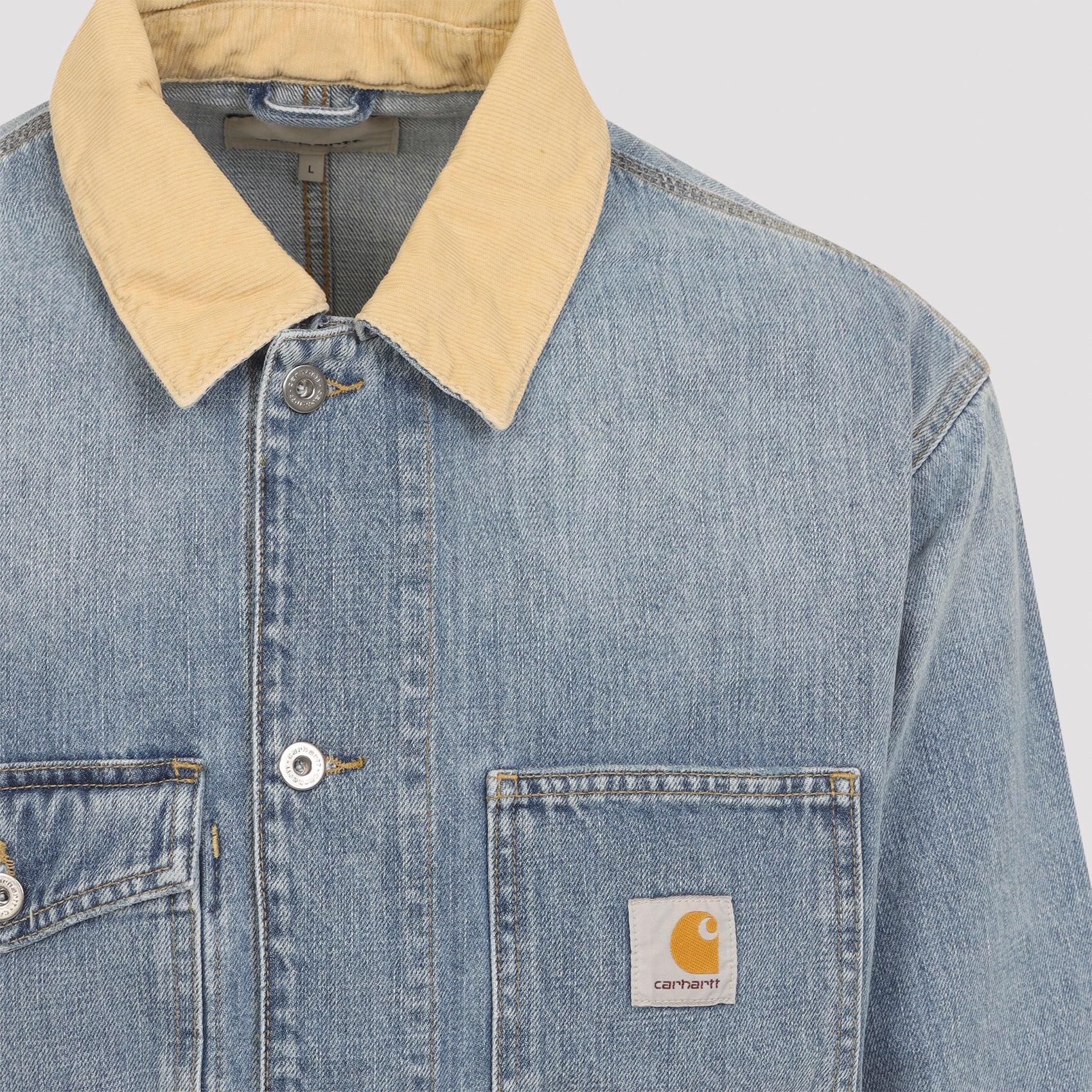 BLUE DUSTY COTTON WARREN CHORE COAT - Image 4