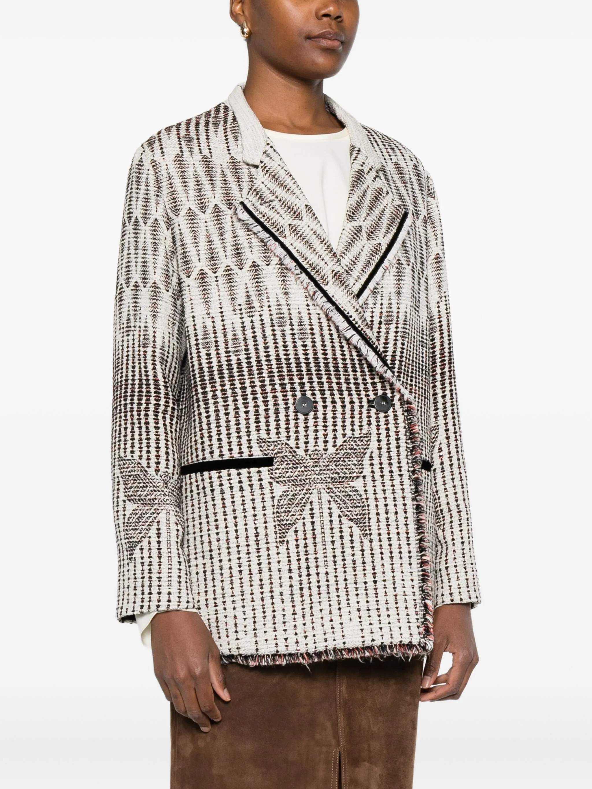 BOROTALCO JACQUARD LIBELLE OVERJACKET - Image 3