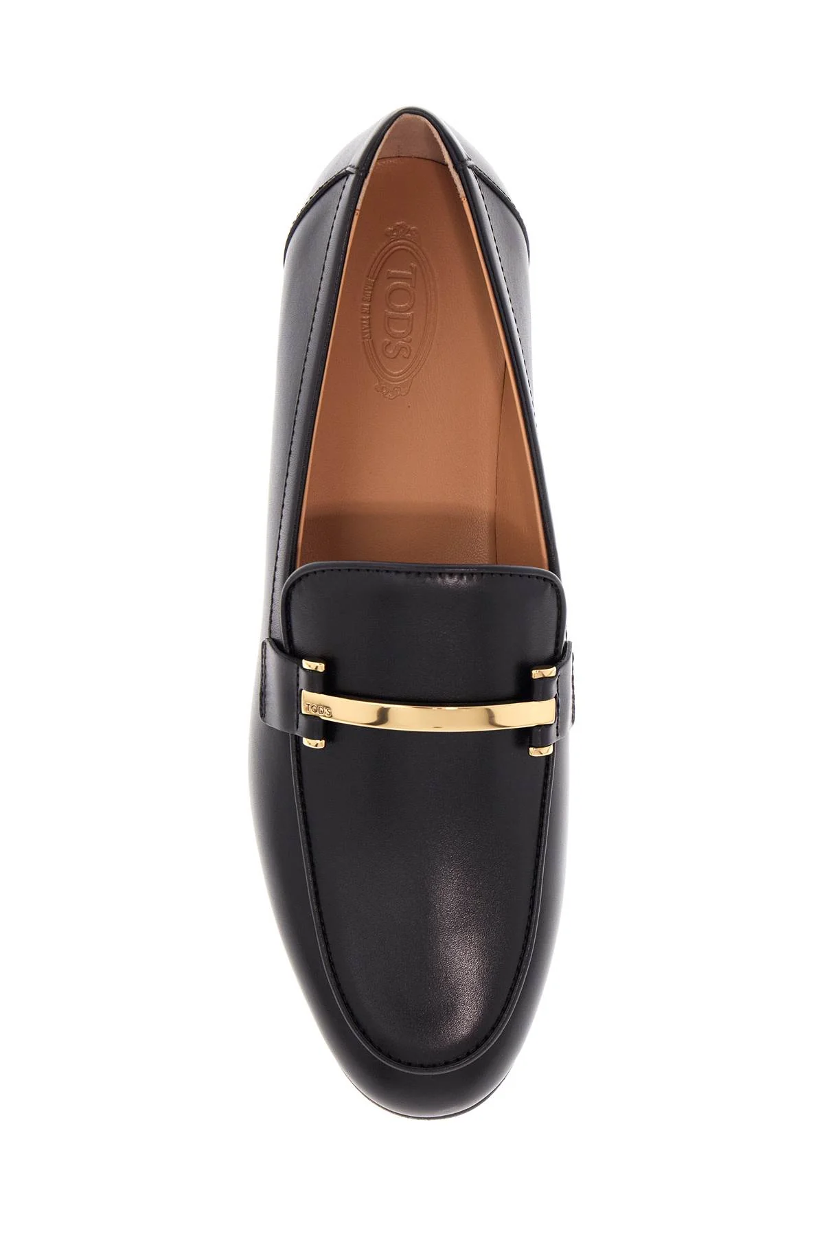 BRANDED METAL BAR LEATHER LOAFERS - Image 2