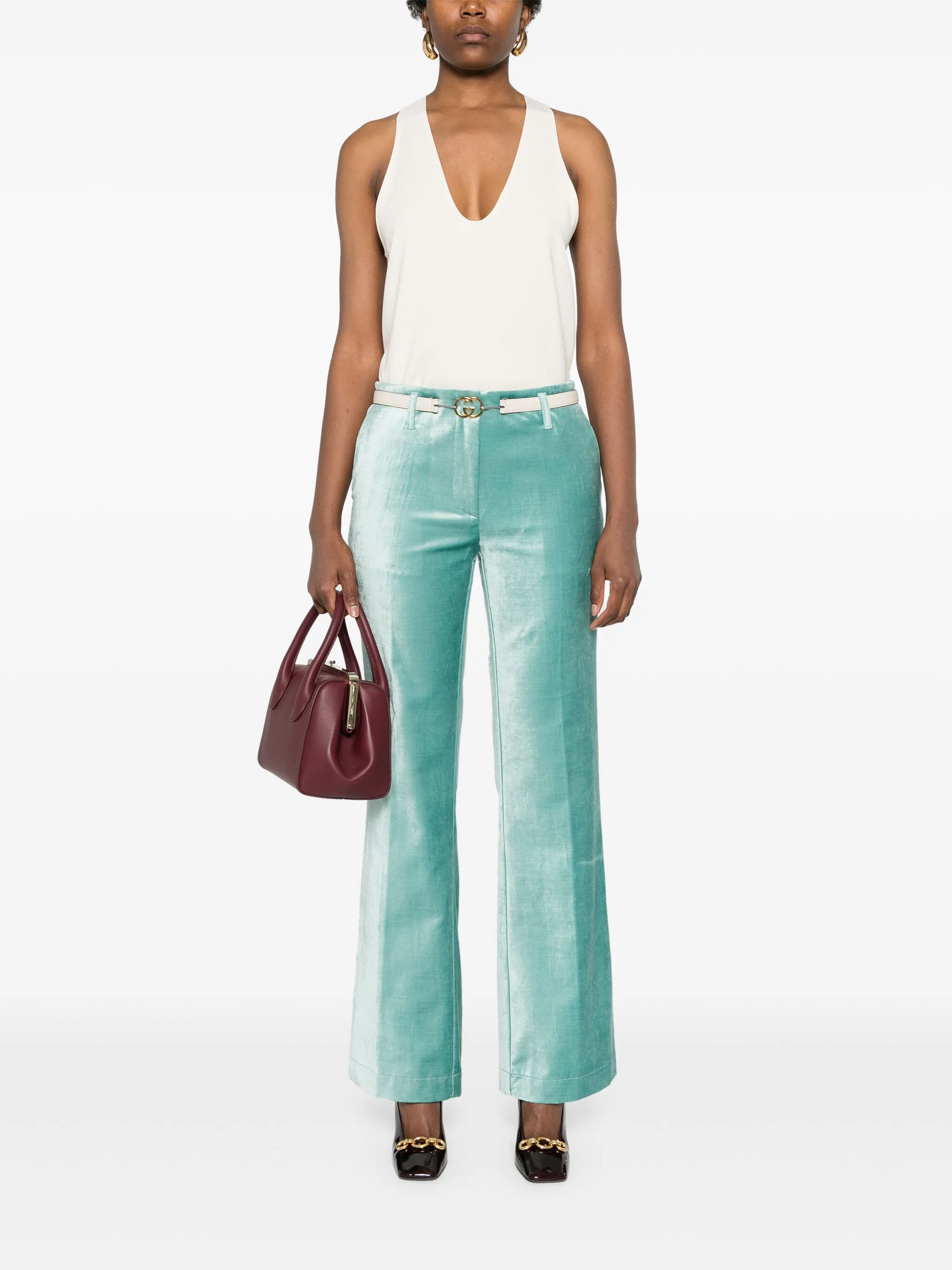BREEZE COTTON VISCOSE VELVET PANTS - Image 2