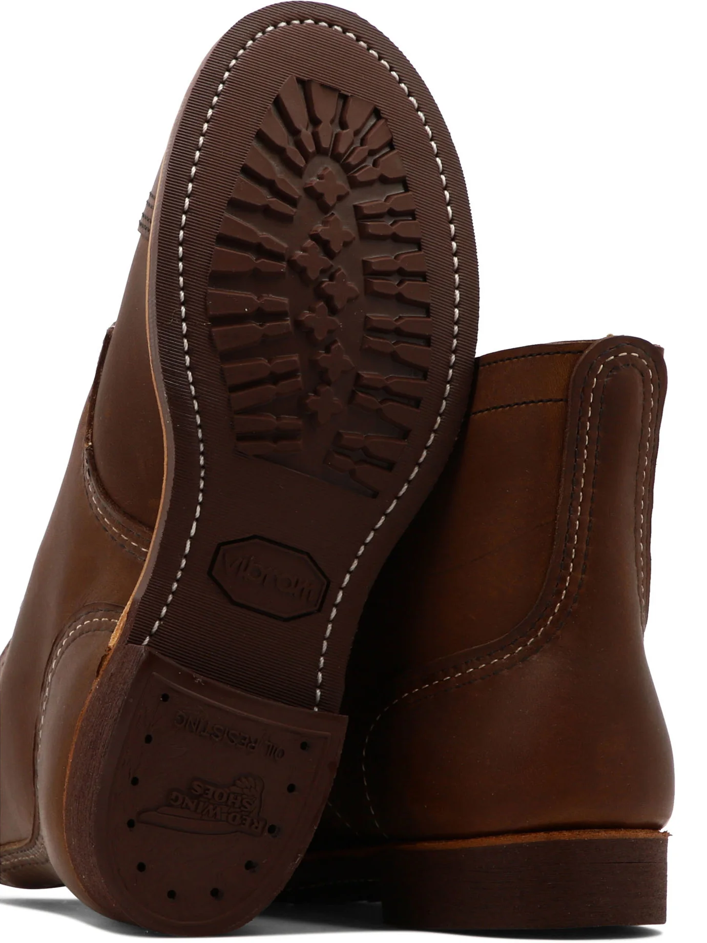 BROWN LEATHER ANKLE BOOTS - Image 5