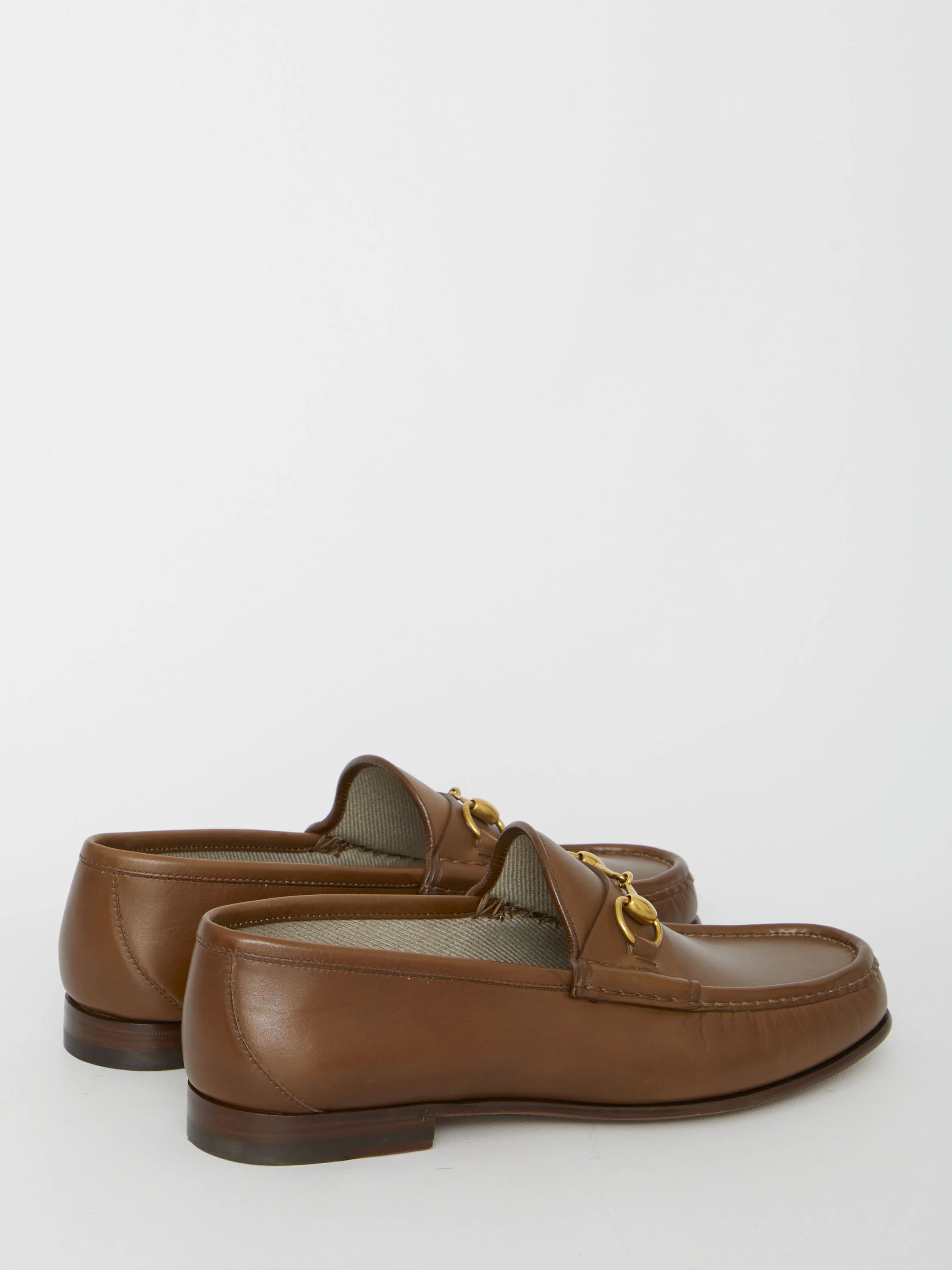 BROWN LEATHER LOAFERS - Image 3