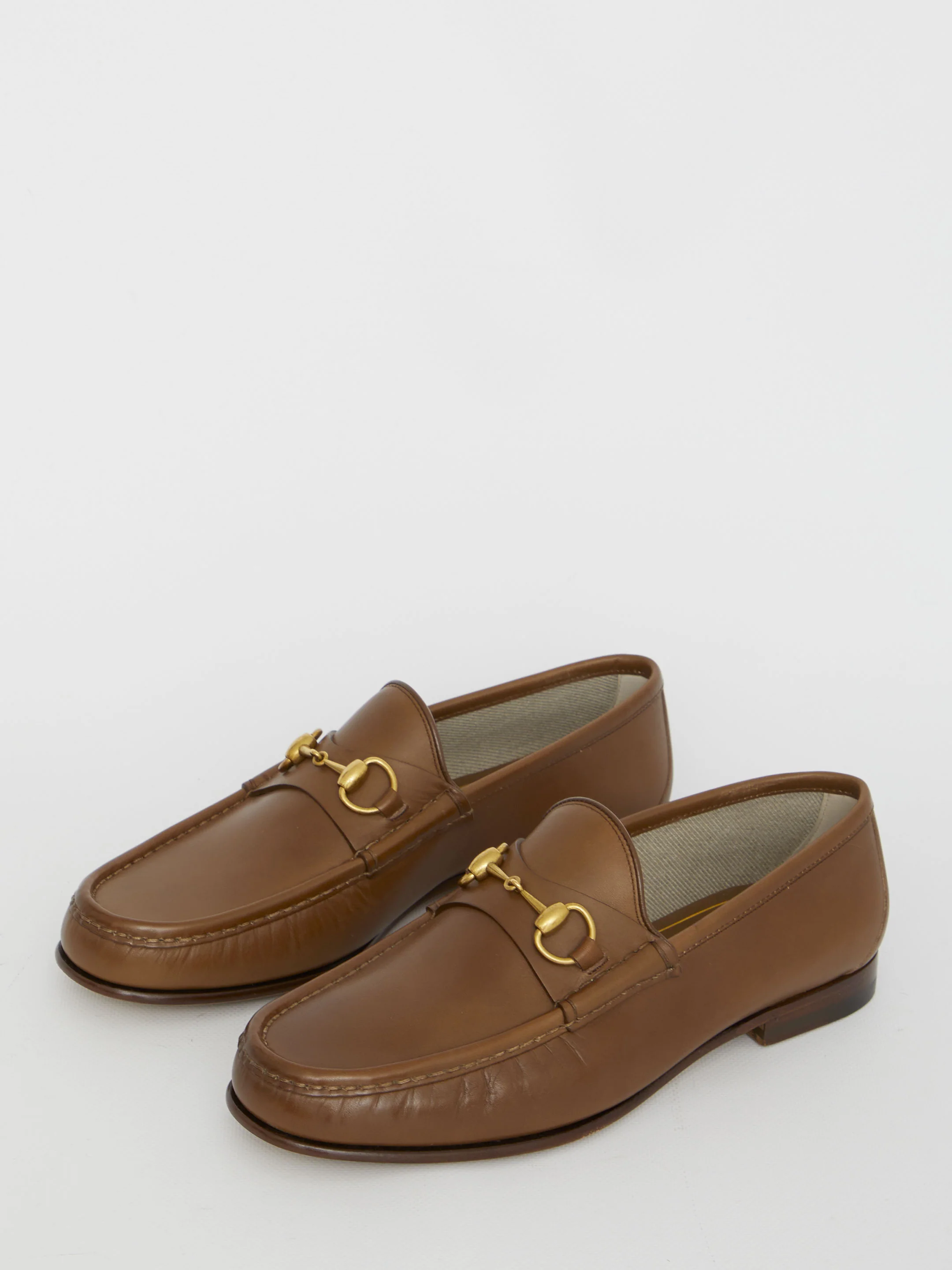 BROWN LEATHER LOAFERS - Image 5