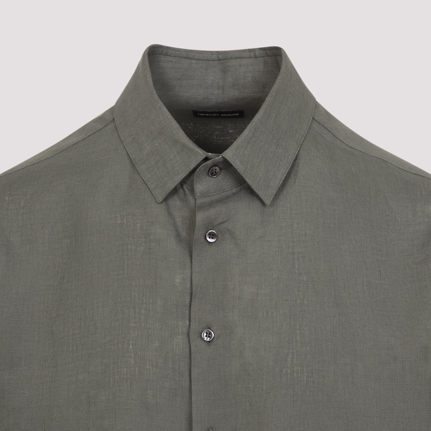 BROWN LINEN SHIRT - Image 4