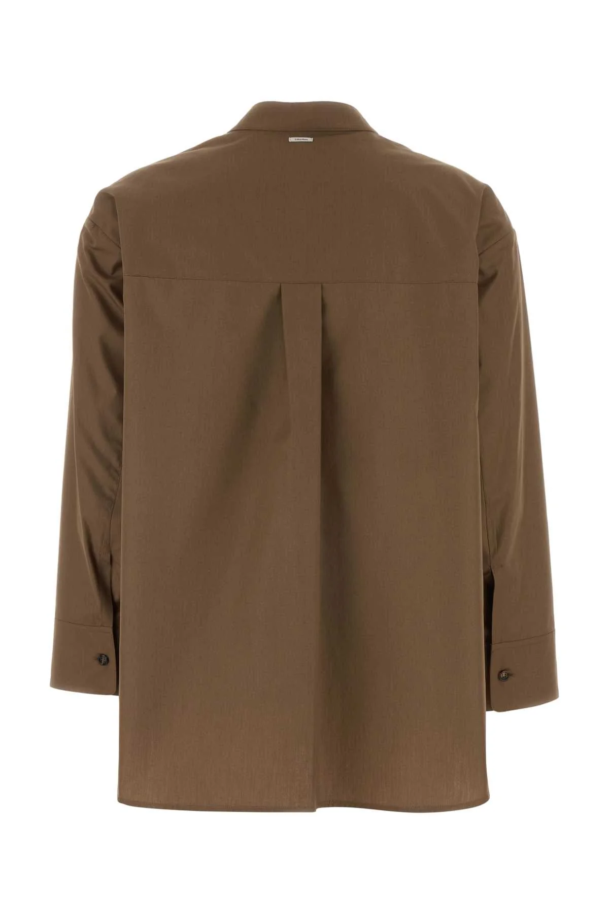 BROWN POPLIN MALI SHIRT - Image 2
