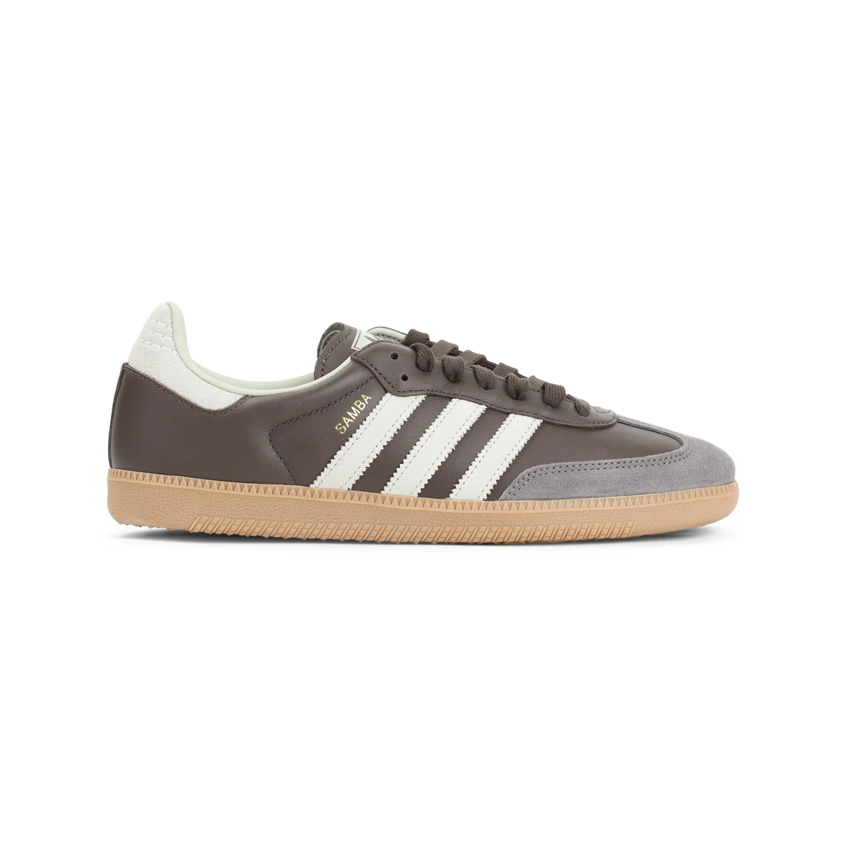 BROWN SAMBA OG LEATHER SNEAKERS
