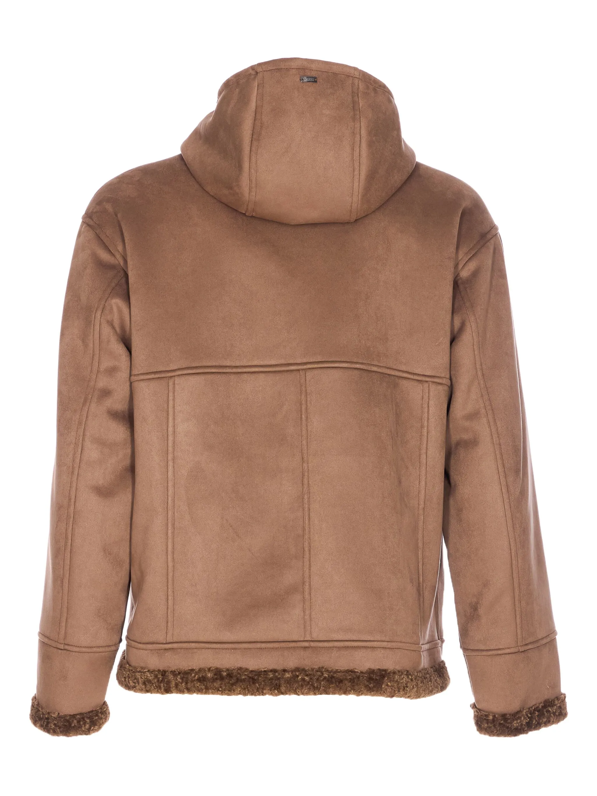 BROWN WOOL POLYAMIDE SHORT JACKET - Image 3