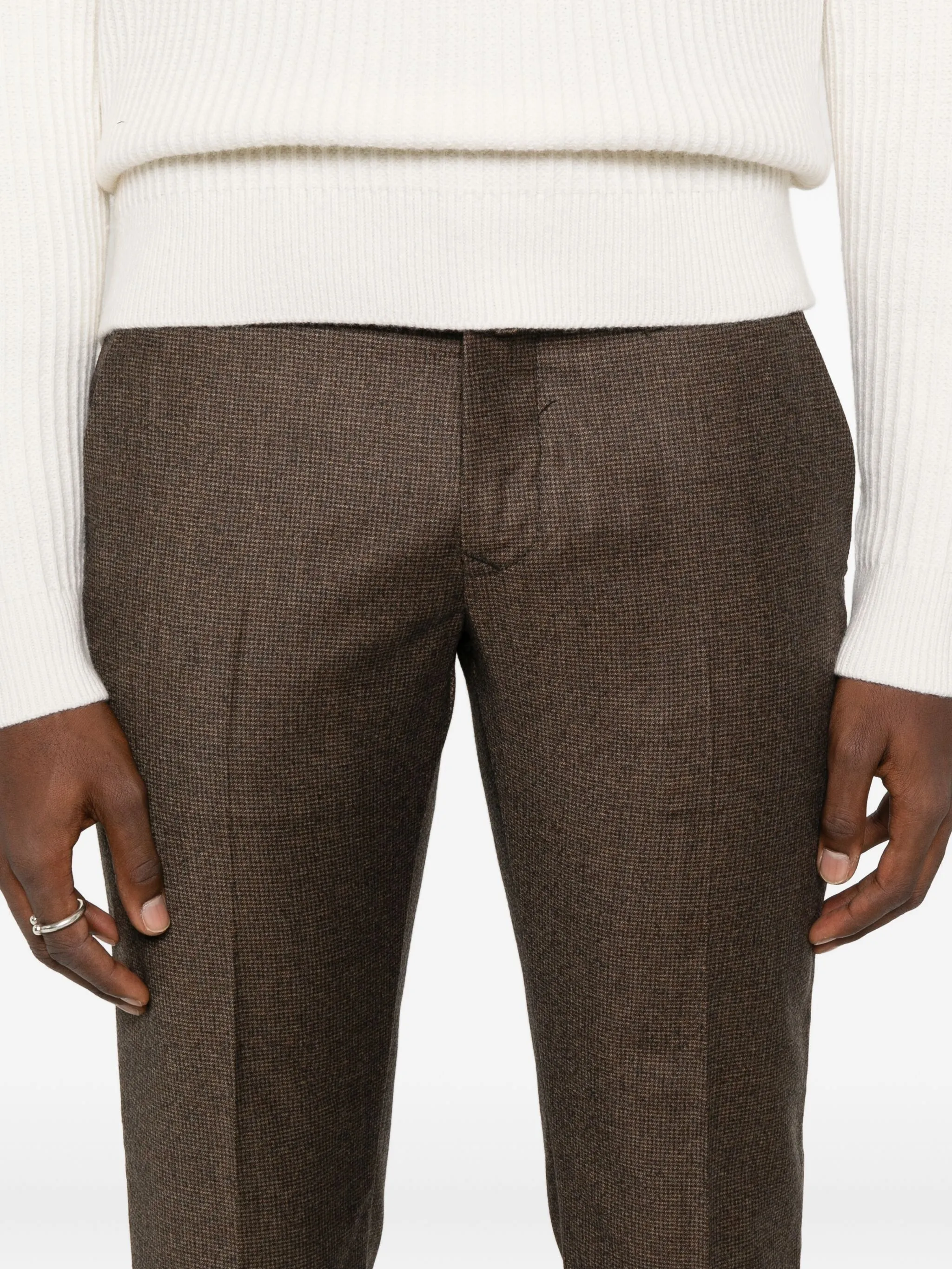 BROWN WOOL SLIM FIT BOBBY - Image 3