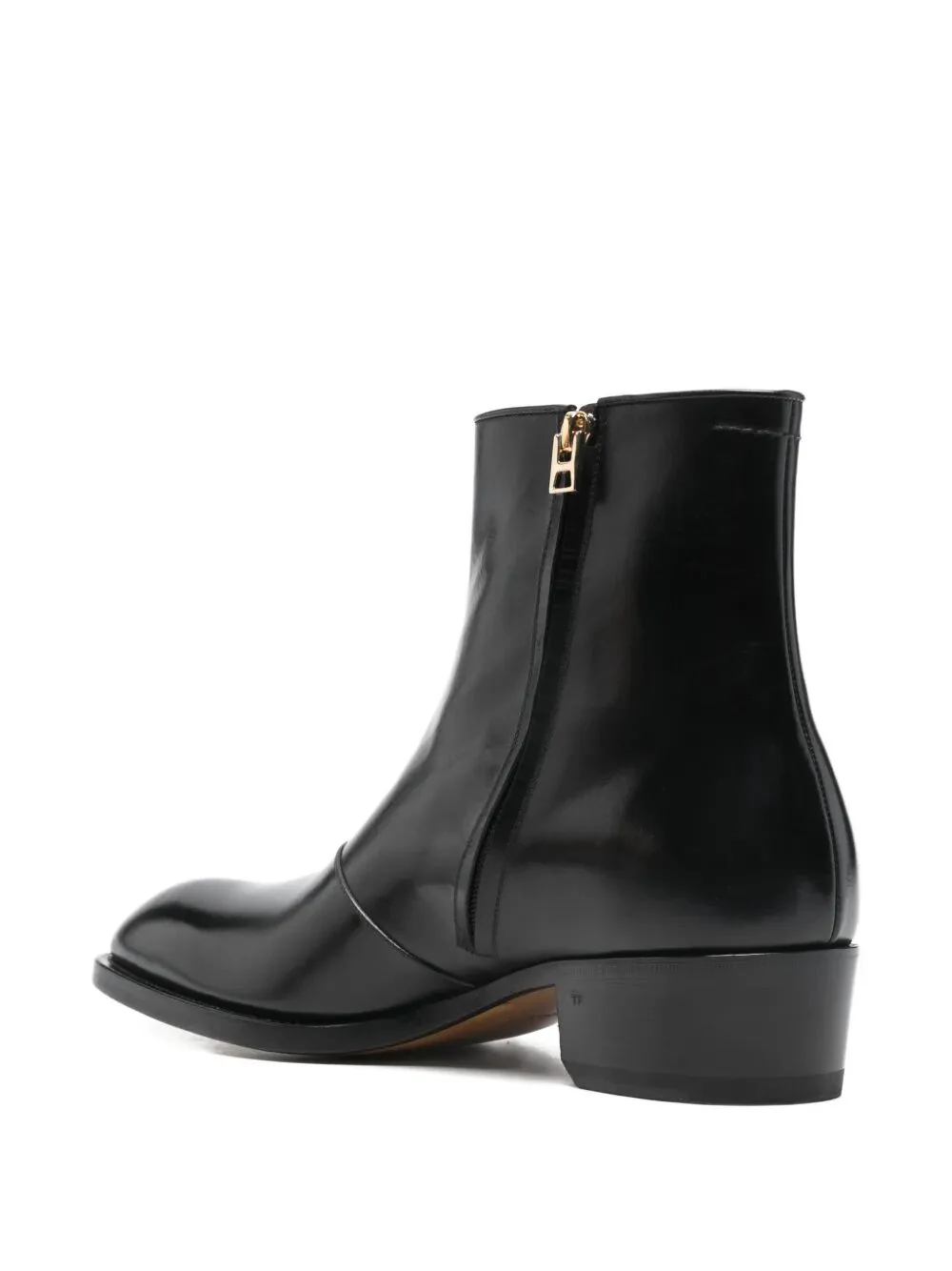 BURNISHED LEATHER CHELSEA BOOTS - Image 3