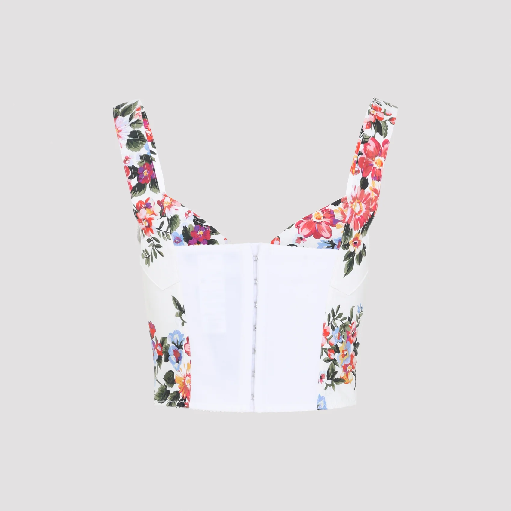 BUSTIER TOP WITH FLORAL PRINT - Image 3